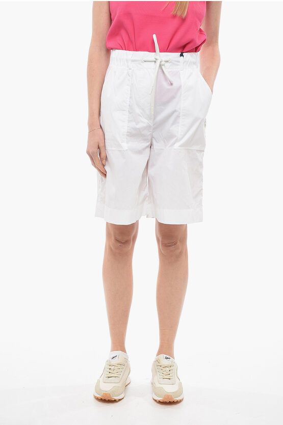og1mm0724 Cotton Blend Cargo Shorts in White