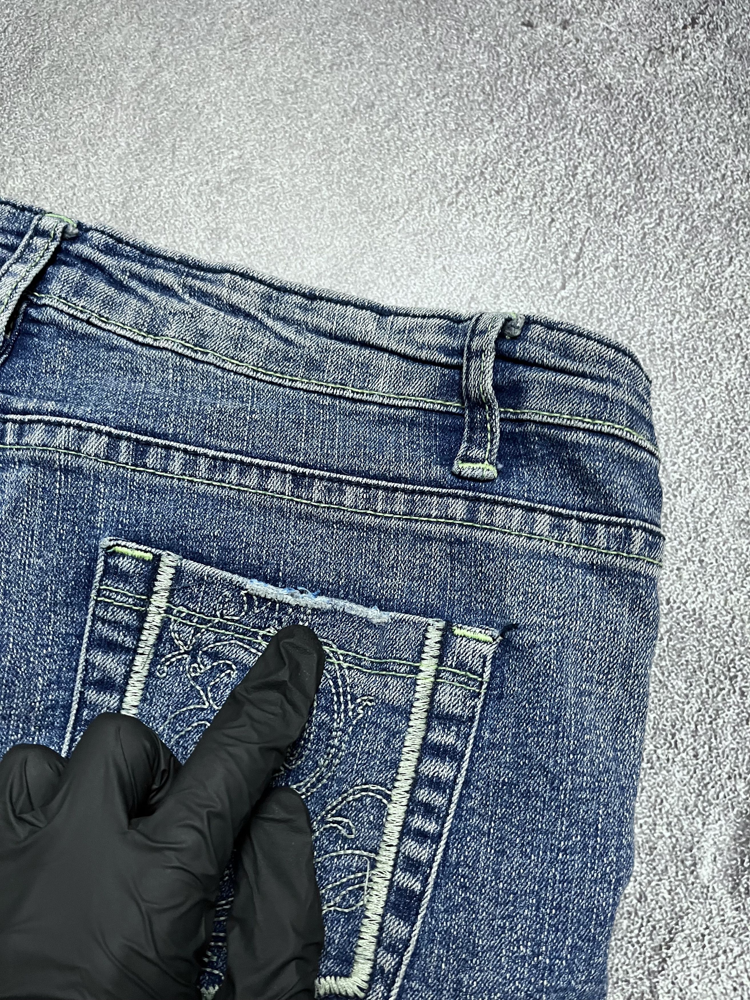 Vintage Vintage Bootcut Flared Jeans Big Logo Womens 16/31 Size 31" - 5 Thumbnail