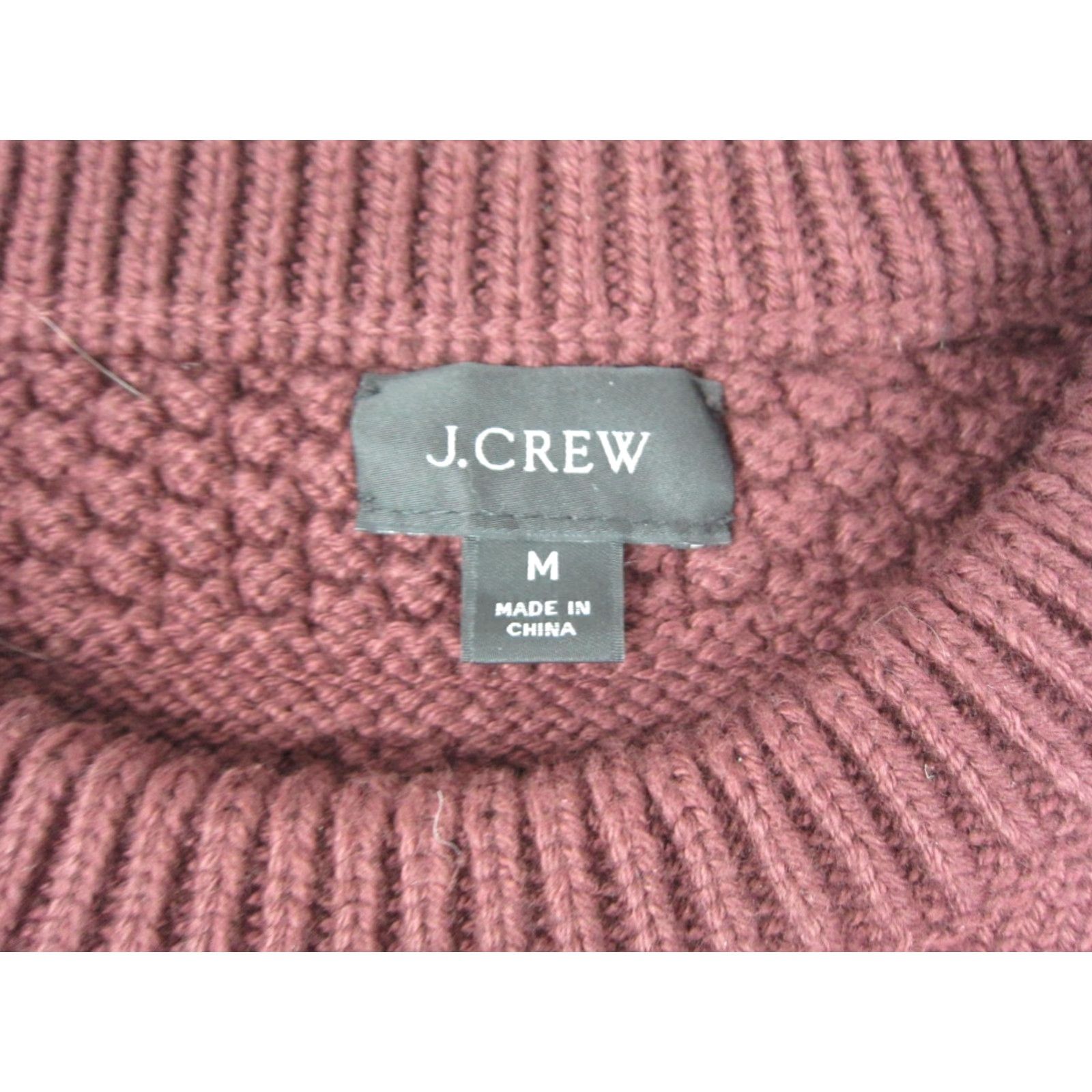 J.Crew J.Crew Sweater Mens Adult Medium Red Cotton Knit Guernsey Stitch Pullover Crew Neck Long Sleeve Regular Fit Classic Outdoor Preppy Logo Vintage No Size US M / EU 48-50 / 2 - 3 Thumbnail
