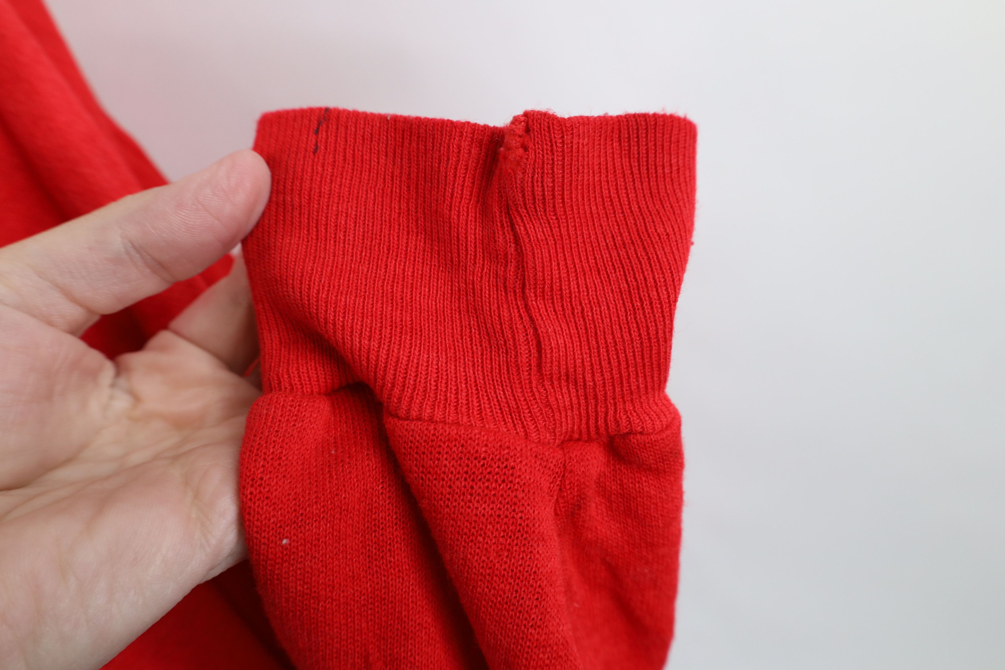 Vintage Vintage 70s Streetwear Blank Thin Full Zip Hoodie Red USA Size US XL / EU 56 / 4 - 5 Thumbnail