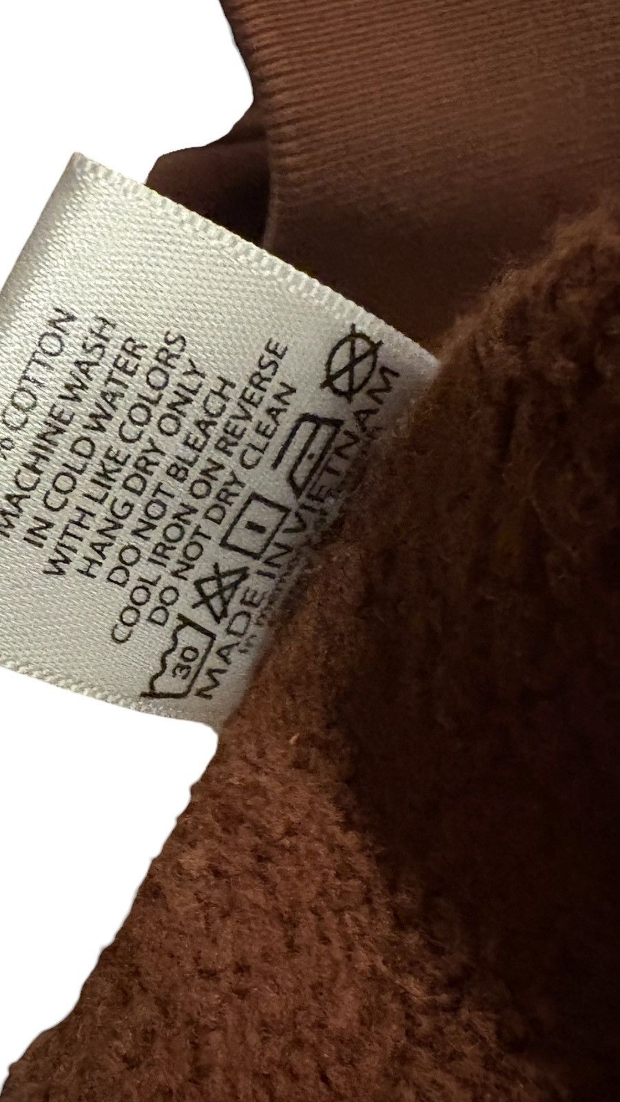 Braindead Collegiate Zip Up Hoodie in Brown, Men's (Size S) — image 5 of 5