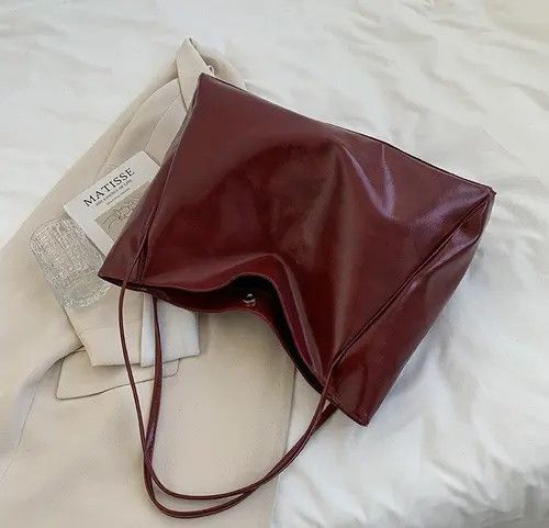 VIBE Casual Portable Soft Pu Leather Tote/Shoulder Bag Size ONE SIZE - 4 Thumbnail