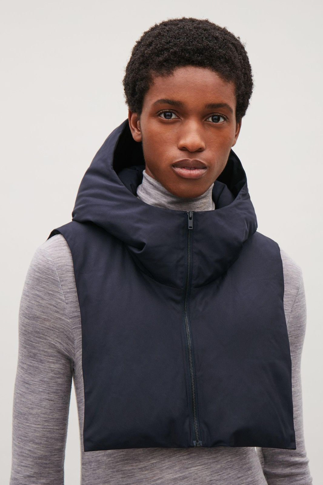 Cos × Vintage Cos puffer hood accessory collar scarf zip archive Size ONE SIZE - 2 Thumbnail