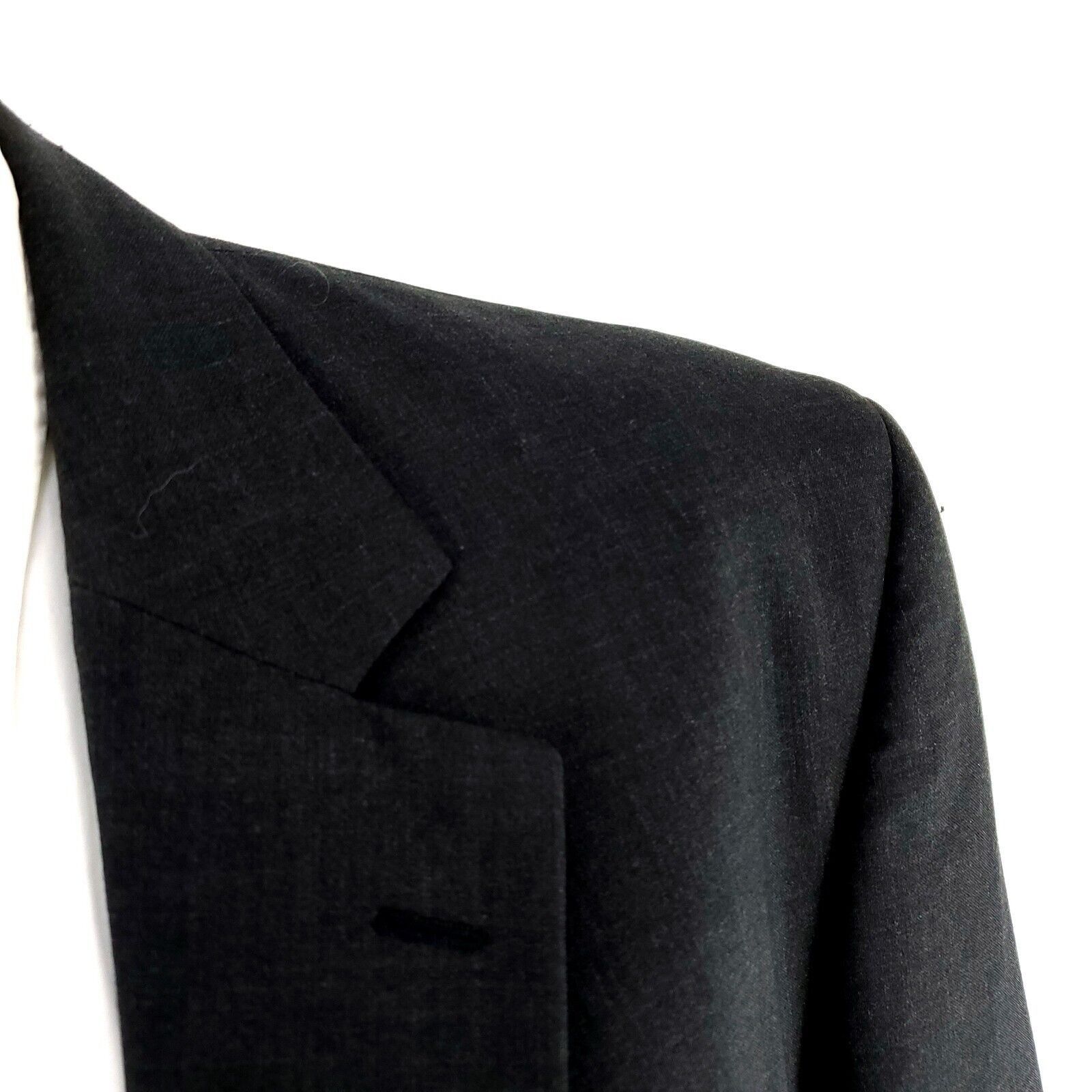 Jos. A. Bank Jos A Bank Wool 2 Button Blazer 42L Gray Size 42L - 2 Thumbnail