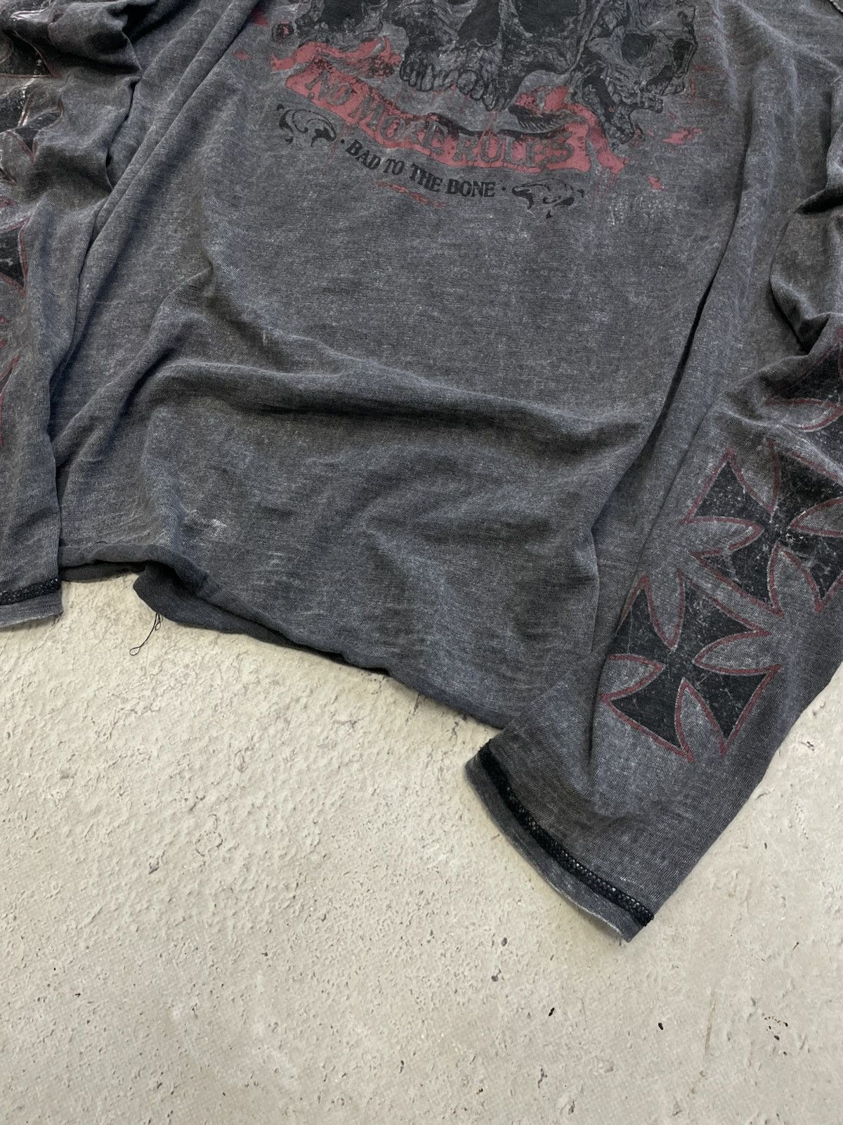 West Coast Choppers Rare washed crosses skulls long sleeve 90s hype y2k Size US M / EU 48-50 / 2 - 7 Thumbnail