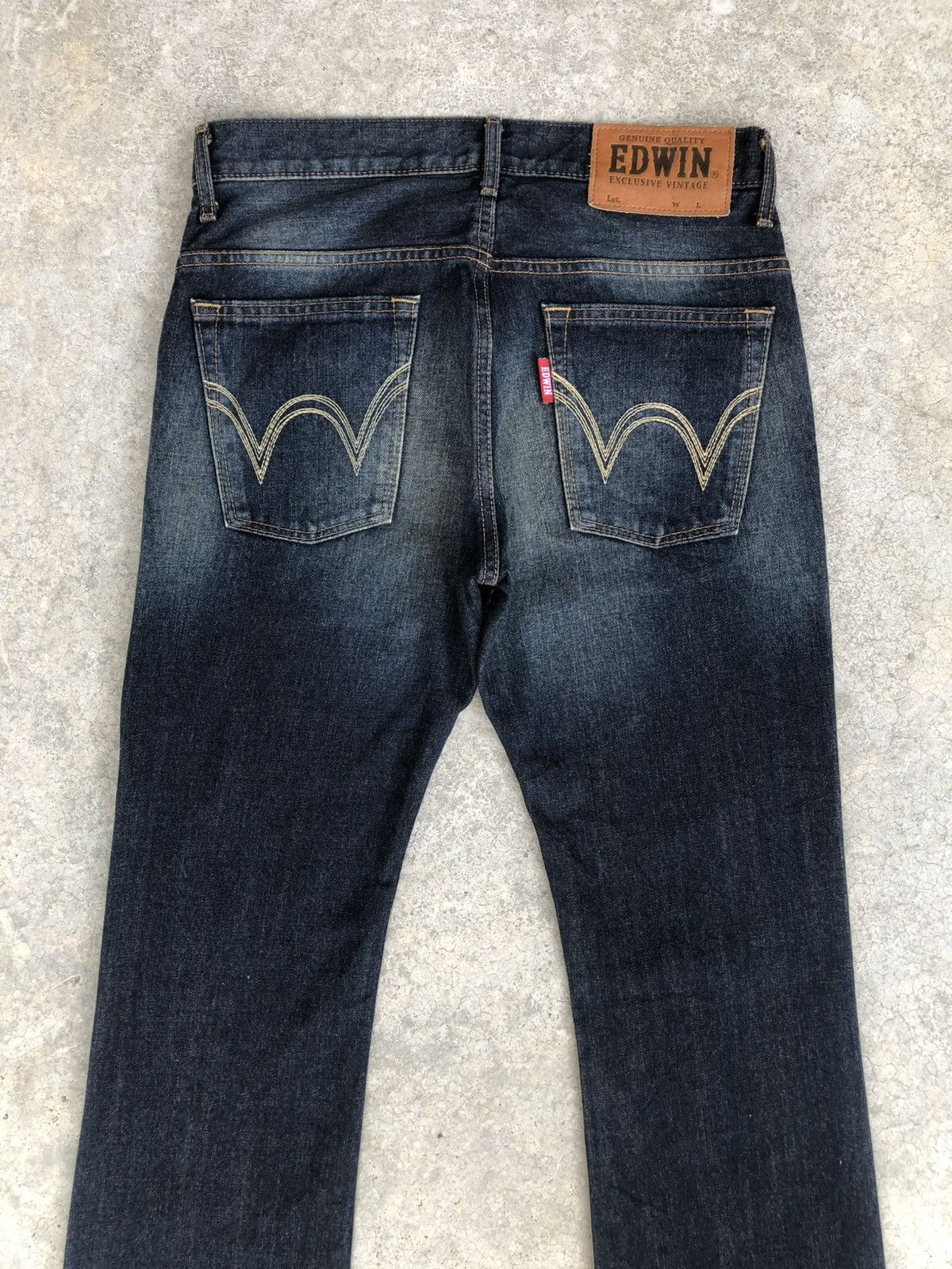 If Six Was Nine Japanese Edwin XU Flared Jeans Distressed Jeans Size US 31 - 8 Thumbnail