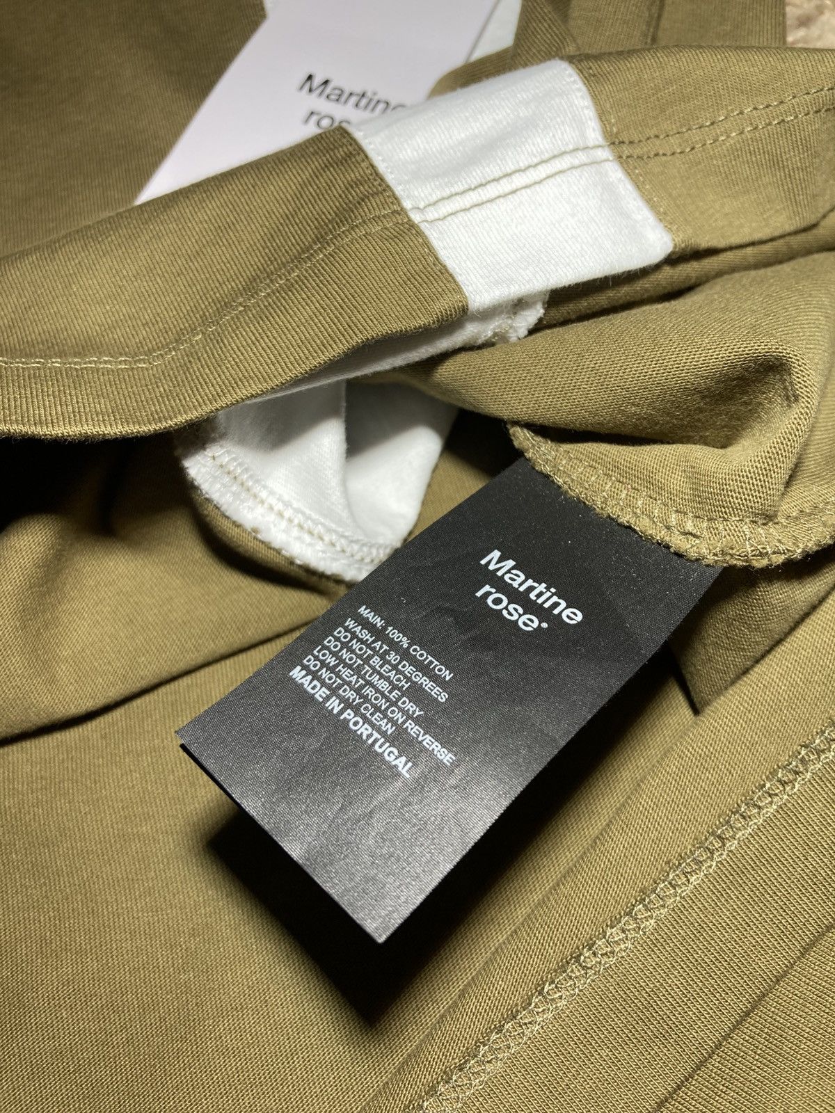 Martine Rose New SS25 Martine Rose Panel Boss Logo Stripe Top Olive 2025 Size US S / EU 44-46 / 1 - 8 Thumbnail