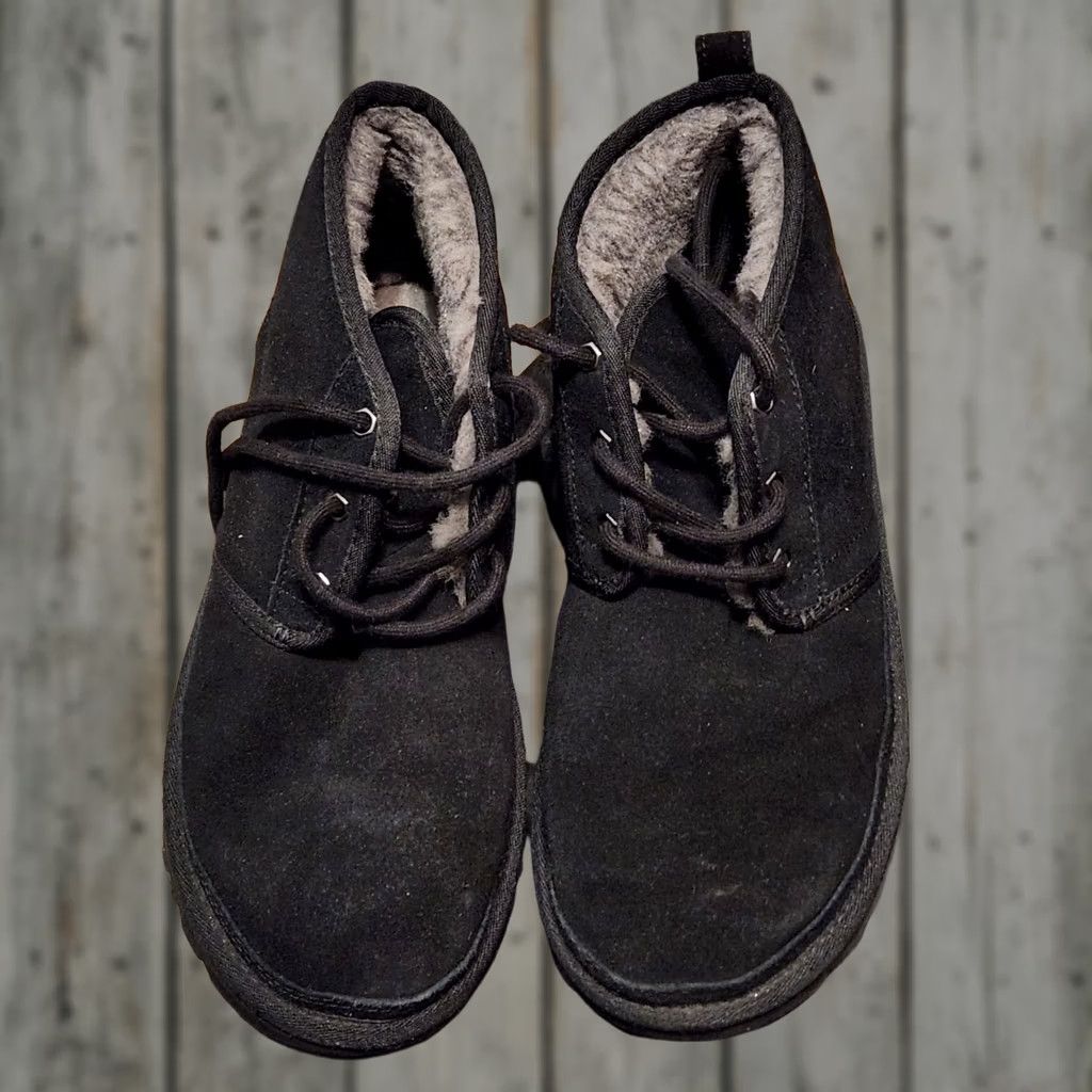 Ugg UGG Neumel 3236 Mens Boot Chukka Leather Lace Up Round Toe Ankle Black Size 9 M Mens Size US 8 / EU 41 - 1 Thumbnail
