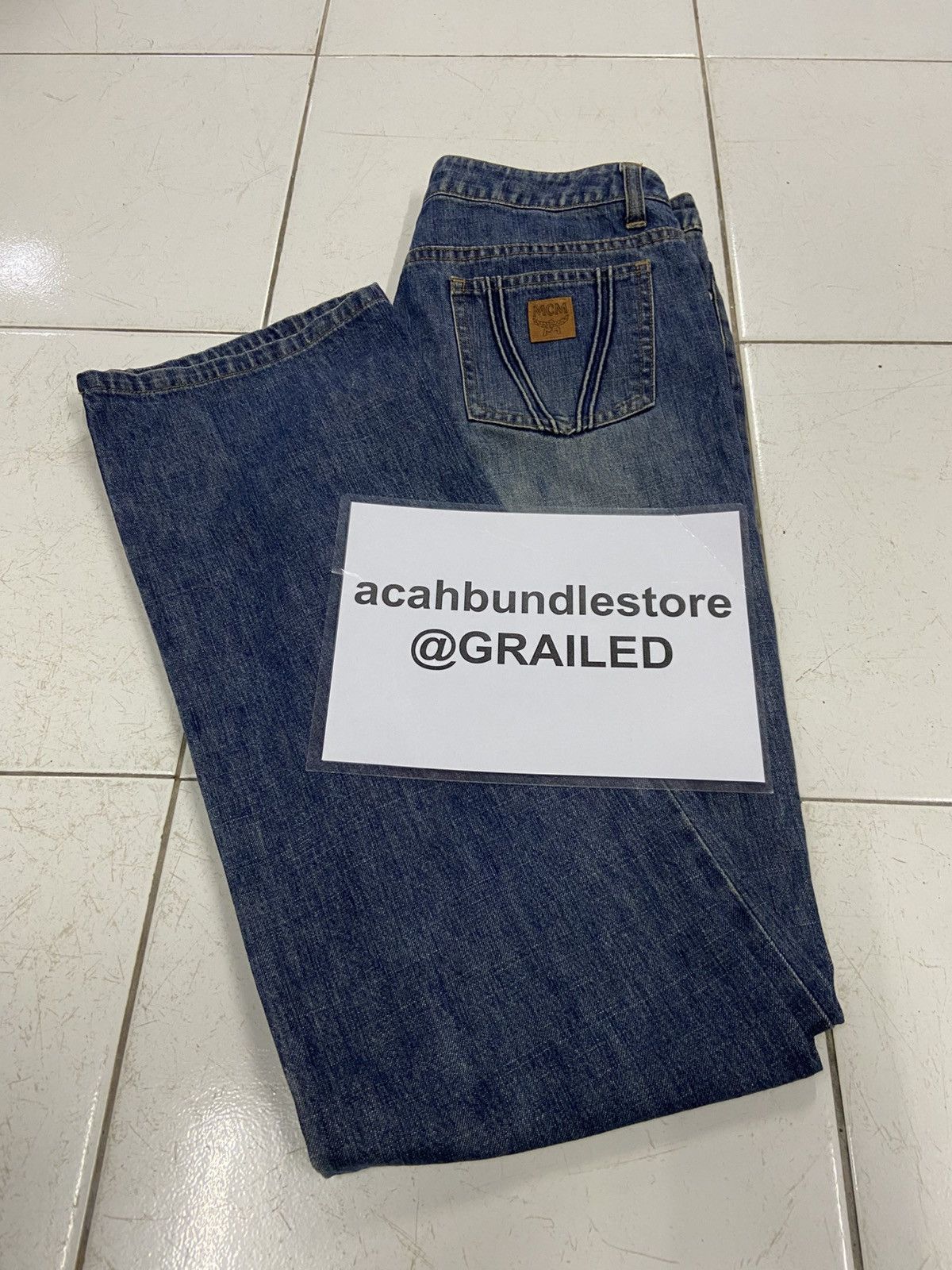 MCM MCM LEGERE STRAIGHT CUT DENIM JEANS Size US 27 - 16 Thumbnail