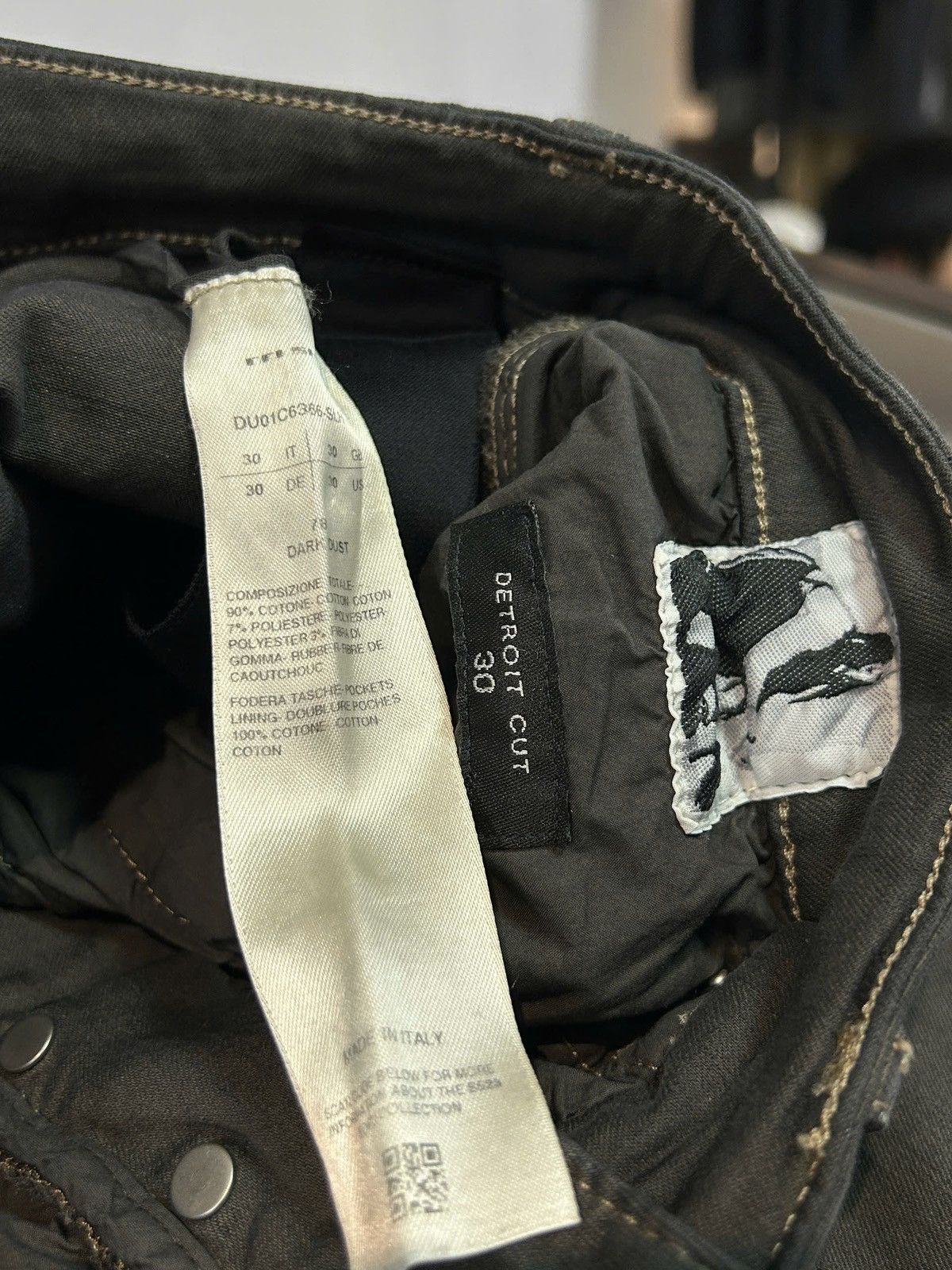 Rick Owens Drkshdw Rick Owens Drkshdw Detroit Cut Jeans Size US 30 / EU 46 - 3 Thumbnail
