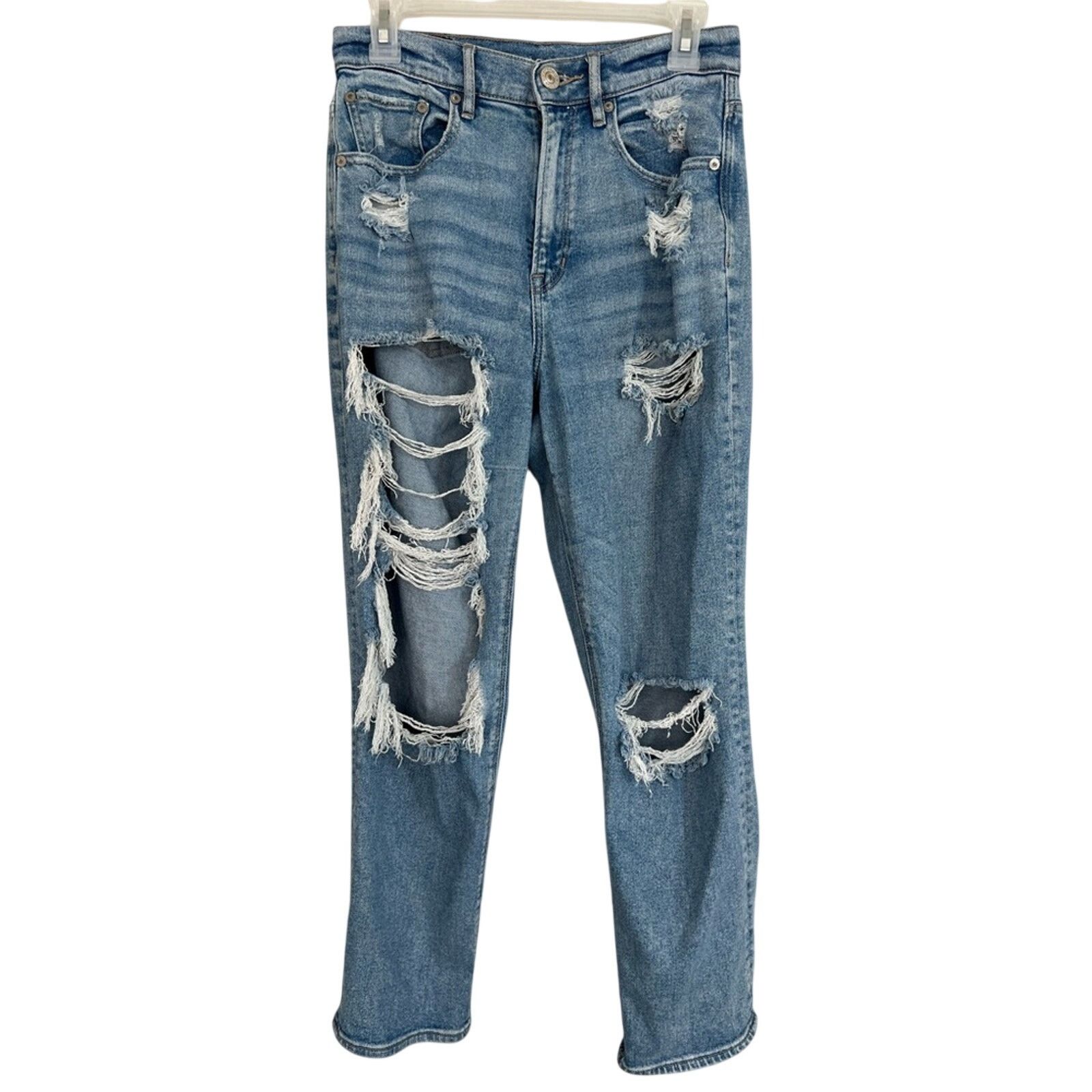 American Eagle Outfitters American Eagle Highest Rise Boyfriend Jeans Stretch 6 x 27” Size 26" / US 2 / IT 38 - 3 Thumbnail
