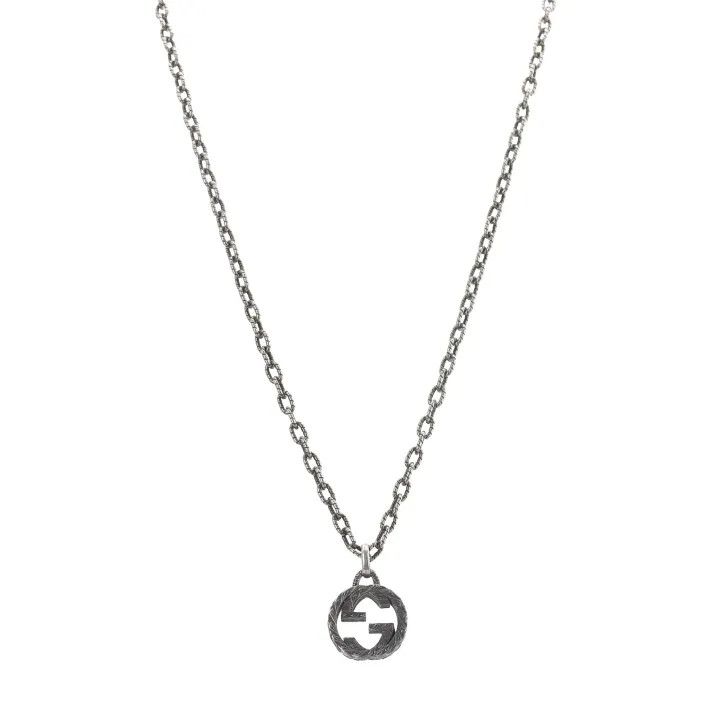 Gucci Gucci Classic Double G Pendant Necklace Silver Size ONE SIZE - 1 Thumbnail