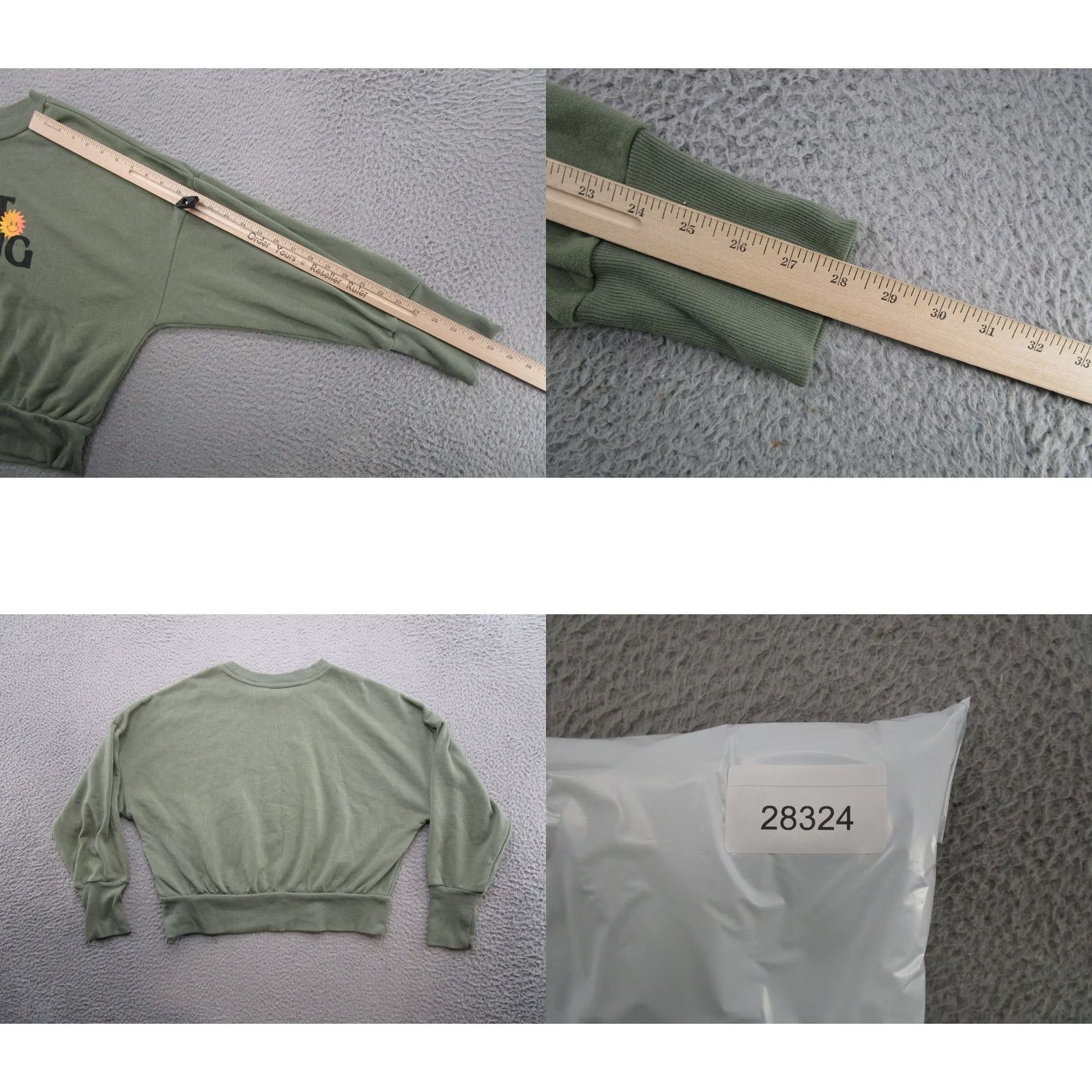 Old Navy Old Navy Green Sweatshirt Women's L Summer Cropped Elastic Waist Pullover Activewear Shirt Size L / US 10 / IT 46 - 8 Thumbnail
