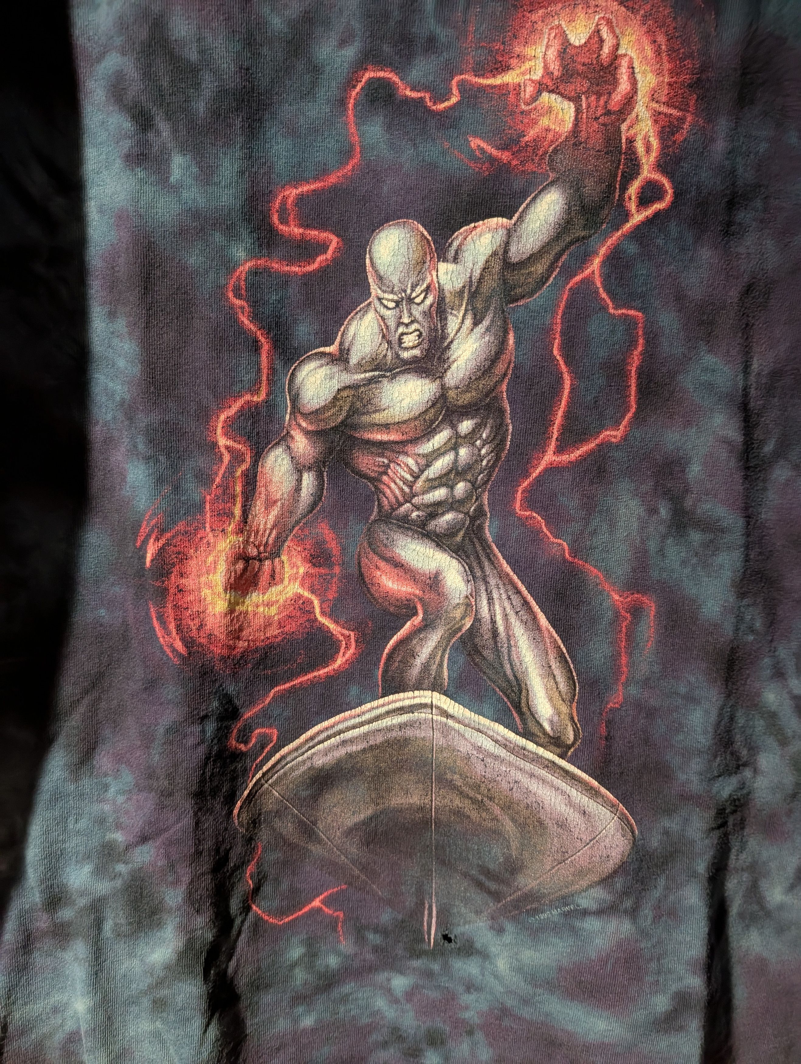 Universal Studios Vintage 90s Marvel Comics Silver Surfer T-Shirt Medium Boxy Size US M / EU 48-50 / 2 - 2 Thumbnail