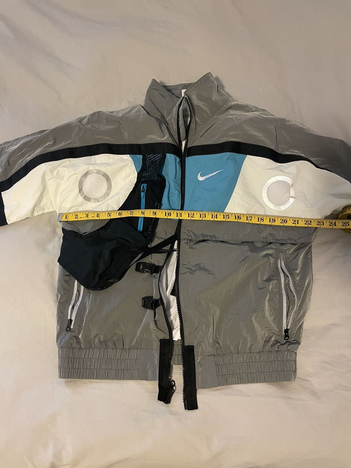 Nike Nike Ispa Men's Grey NRG Hooded Technical Jacket Size US S / EU 44-46 / 1 - 10 Thumbnail