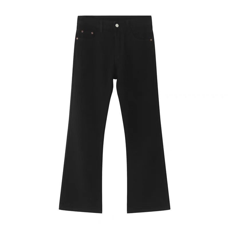 Japanese Brand × Jean Black Loose Straight Leg Wide Jeans Size US 33 - 6 Thumbnail