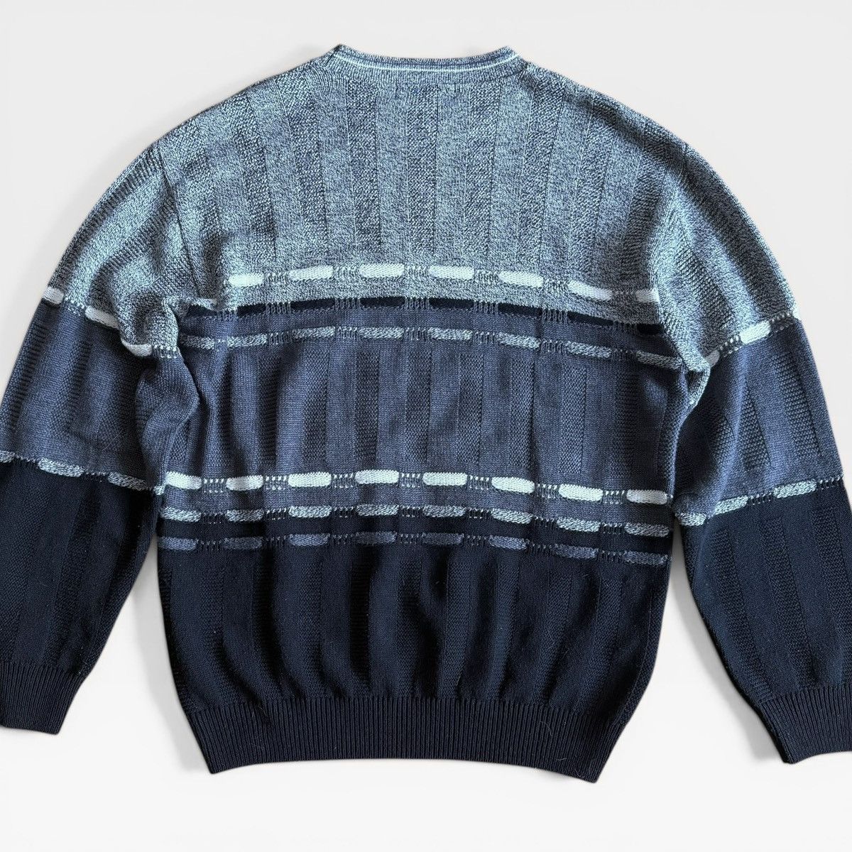 Gran Sasso Vintage Gran Sasso 3D Coogi Style Sweater Bold Knit Pullover Size US S / EU 44-46 / 1 - 5 Thumbnail