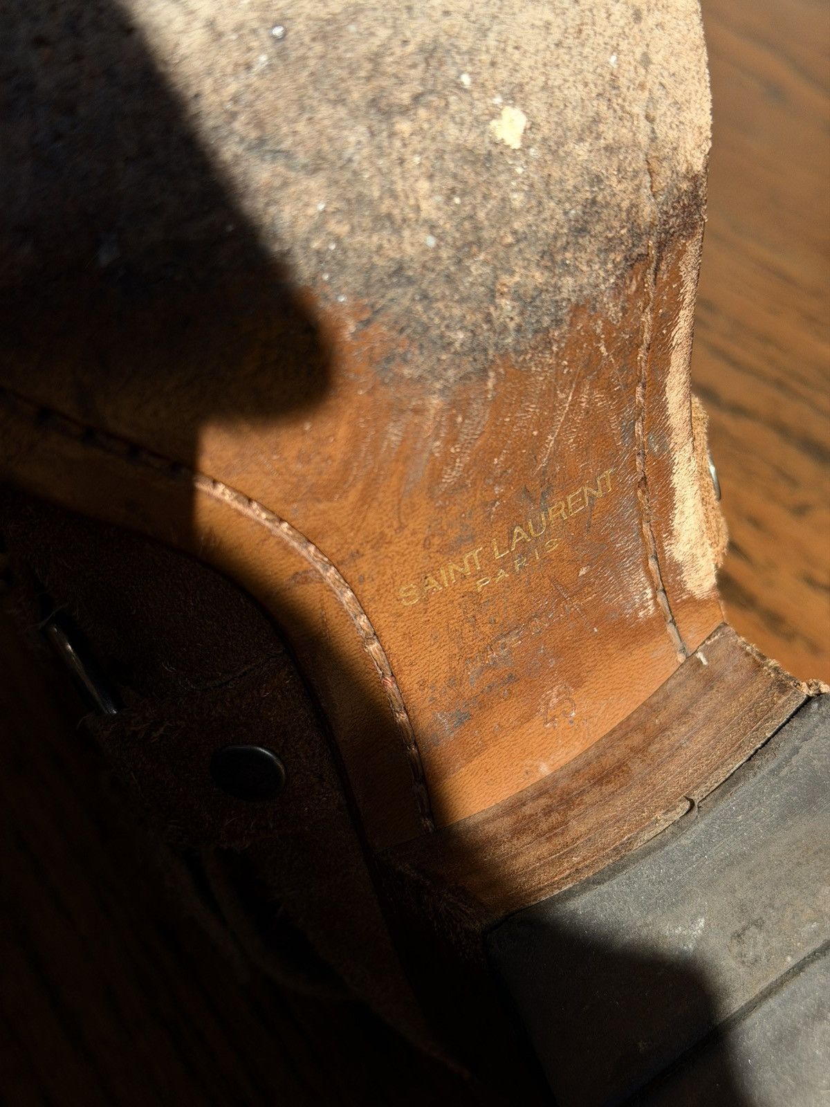 Saint Laurent Paris Saint Laurent Wyatt SS15 Concho Noisette suede Size US 10 / EU 43 - 5 Thumbnail