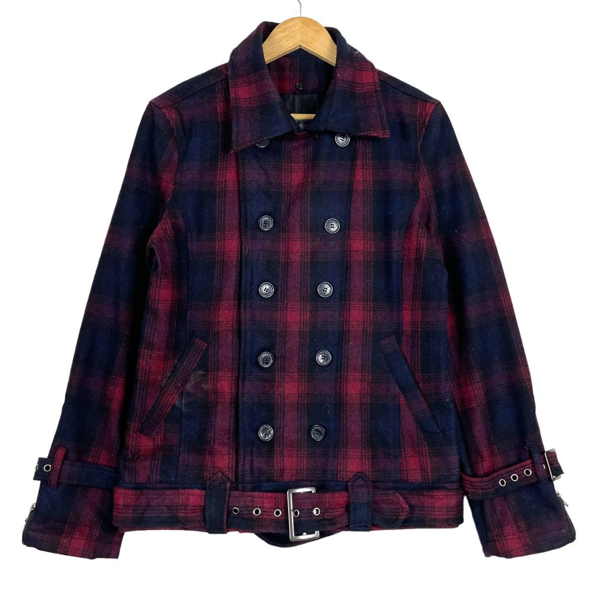 Hysteric Glamour × If Six Was Nine × Japanese Brand 💥NEUTRAL INFINITY BONDAGE TARTAN WOOL JACKET Size US M / EU 48-50 / 2 - 1 Thumbnail