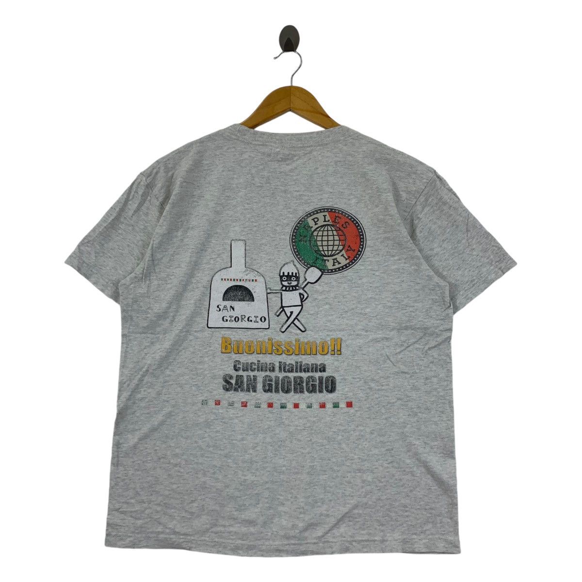 Vintage Vintage NAPLES ITALY PIZZA San Giorgio Tee Shirt Top Size US M / EU 48-50 / 2 - 3 Thumbnail