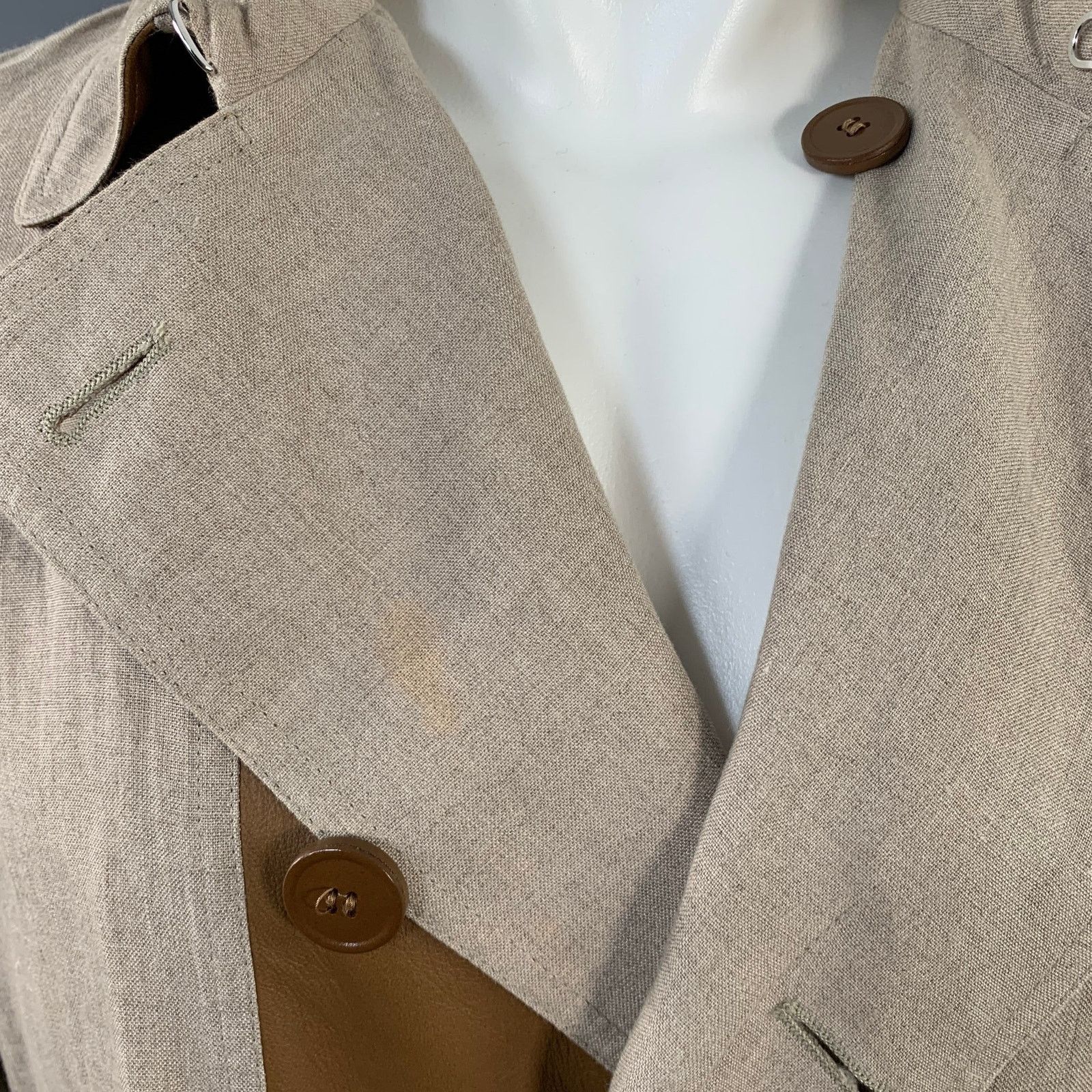 Dior DIOR HOMME by KRIS VAN ASSCHE Beige Trenchcoat Size US S / EU 44-46 / 1 - 5 Thumbnail