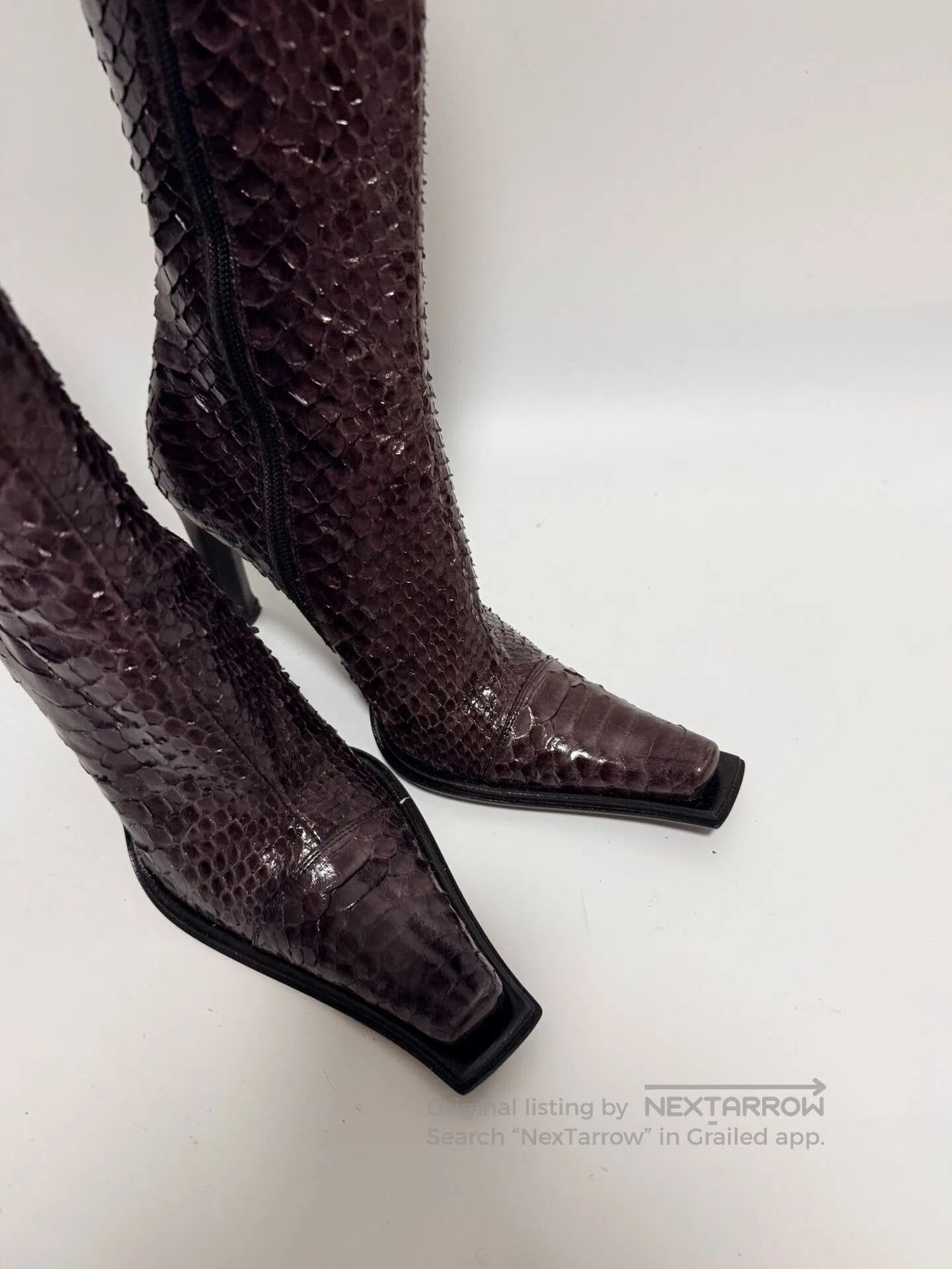 Other GIANNI BRAVO Italian Snake Skin Boots. Size US 5.5 / IT 35.5 - 5 Thumbnail