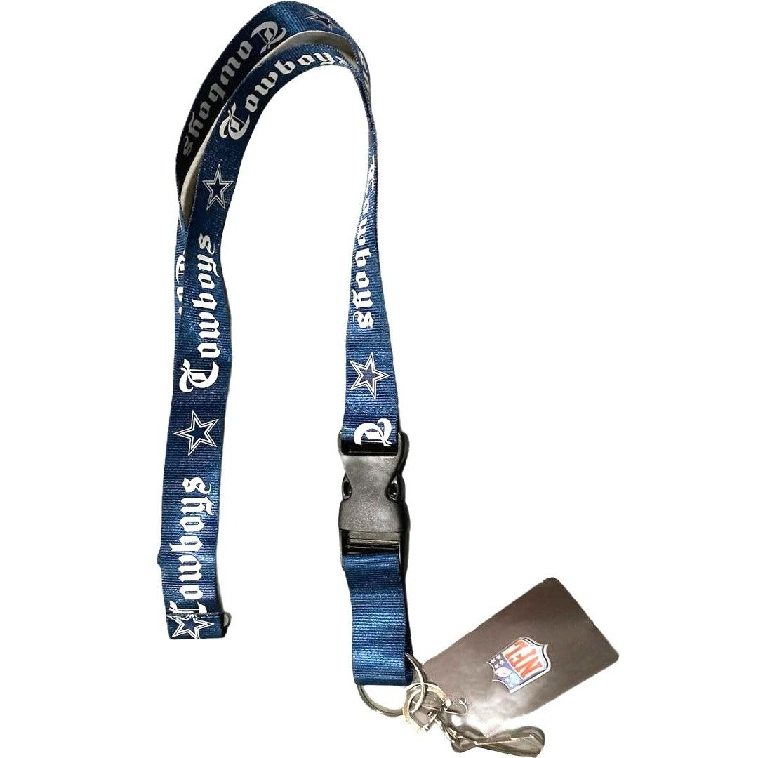 Other DALLAS COWBOYS Team Lanyard Keychain Old English Font Design Size ONE SIZE - 3 Thumbnail