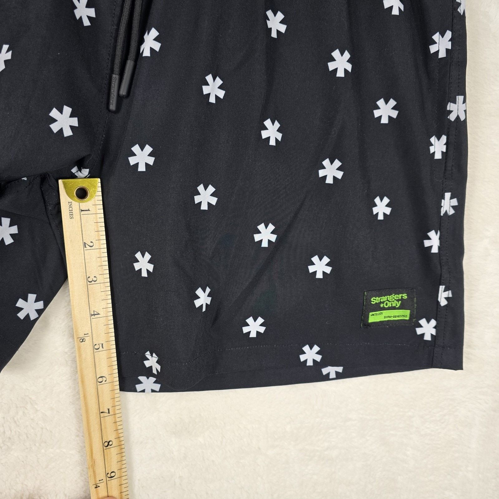 Other Strangers Only Mens Brief Lined Swim Board Shorts Medium AOP Size US 34 / EU 50 - 8 Thumbnail