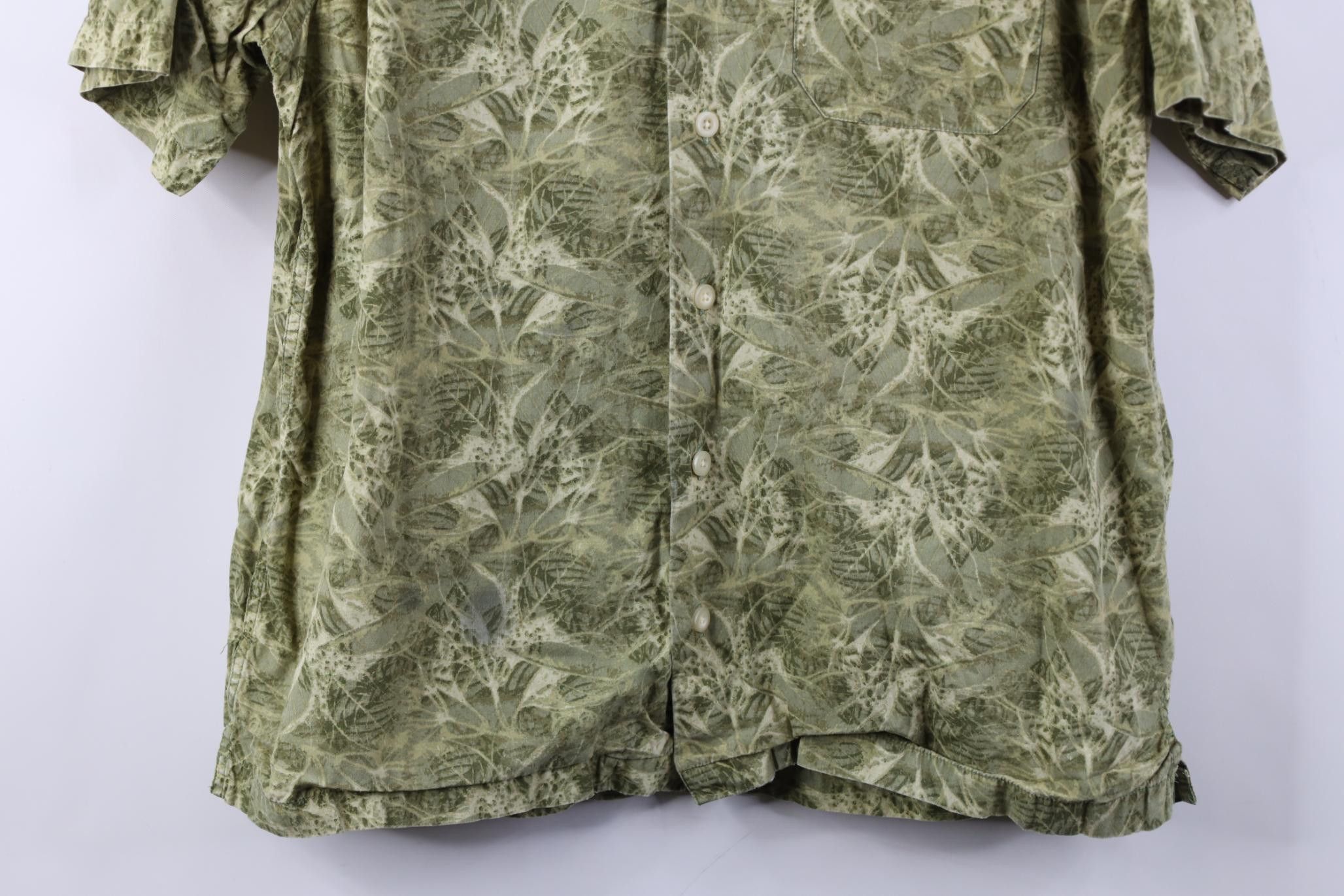 Gap Vintage 90s Gap Nature Leaf Beach Luau Hawaiian Button Shirt Size US S / EU 44-46 / 1 - 3 Thumbnail