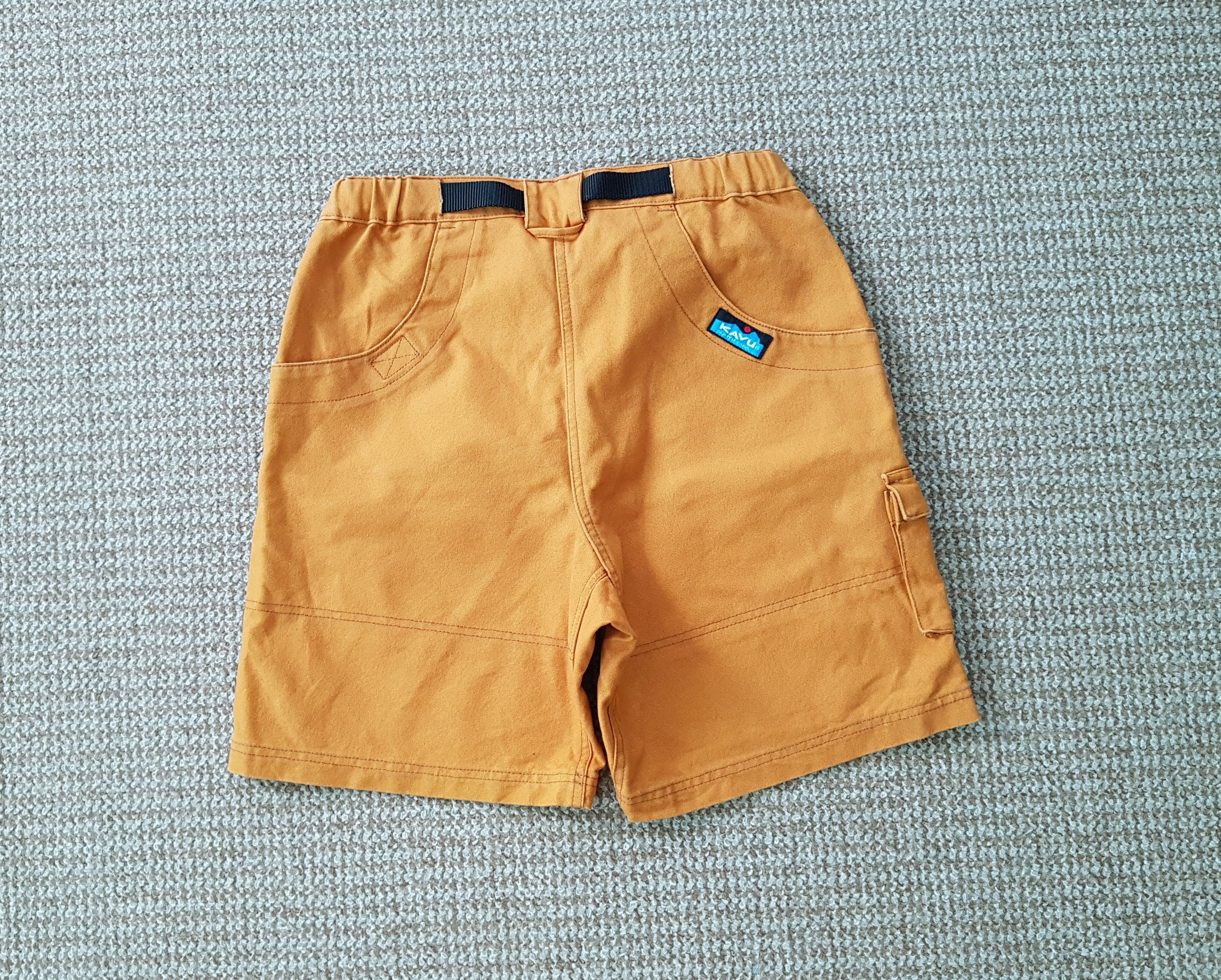 KAVU Vintage Kavu Climbing Belted Adjustable Canvas Cargo Shorts Size US 32 / EU 48 - 2 Thumbnail