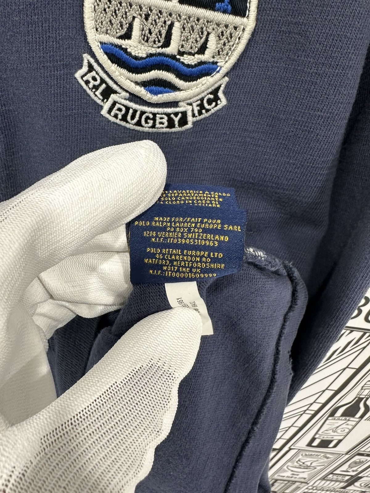 Polo Ralph Lauren Rugby Ralph Lauren R.L.F.C Shield Hooded Rugby Size US XXL / EU 58 / 5 - 7 Thumbnail