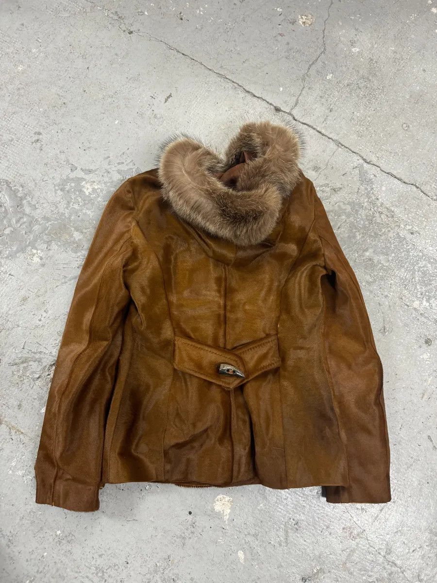 Dolce & Gabbana FW2002 Dolce & Gabbana Pony Hair Camel Calf Leather Duffle Coat Size M / US 6-8 / IT 42-44 - 9 Thumbnail