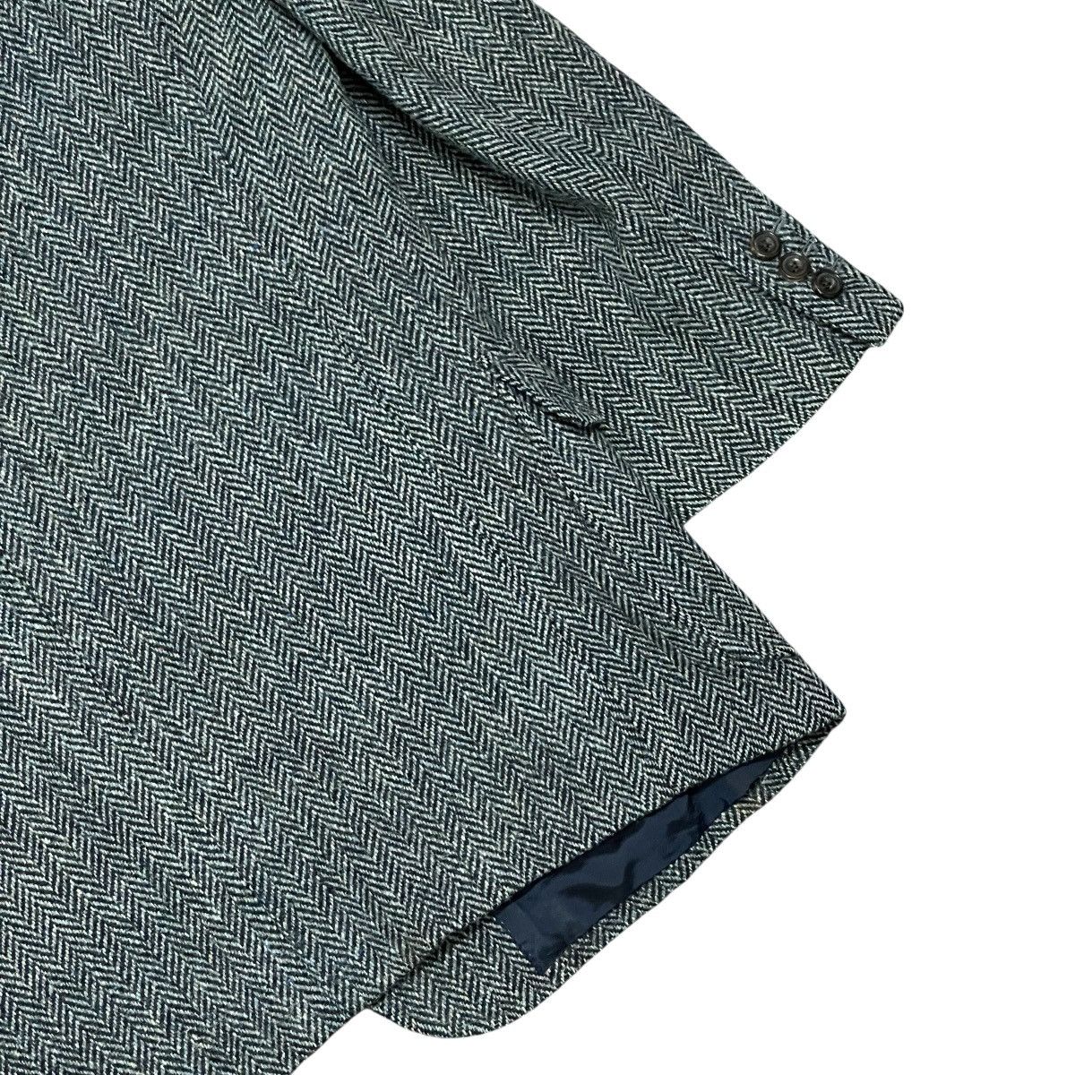 Harris Tweed Vintage Harris Tweed Vightex Custom Herringbone Wool Blazer Size 42R - 10 Thumbnail