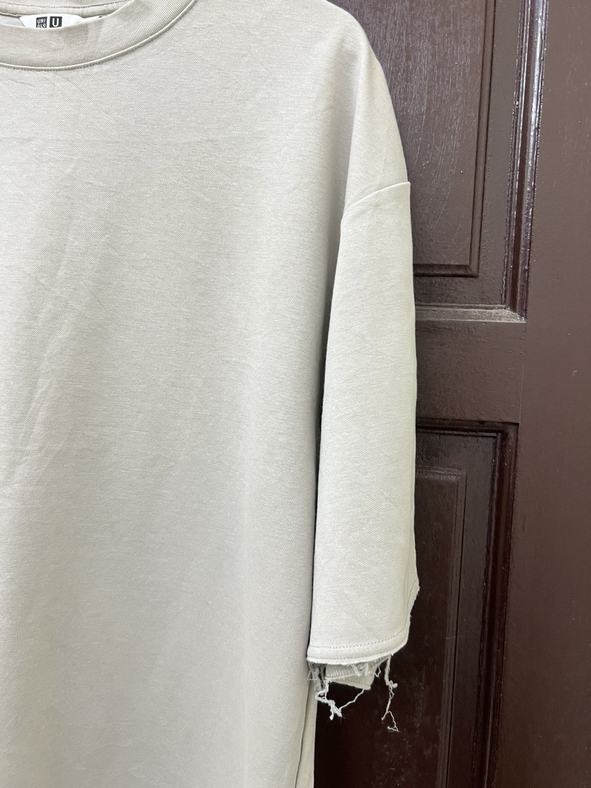Lemaire × Uniqlo Thrashed Faded Distressed Lemaire Baggy Tee Size US L / EU 52-54 / 3 - 3 Thumbnail