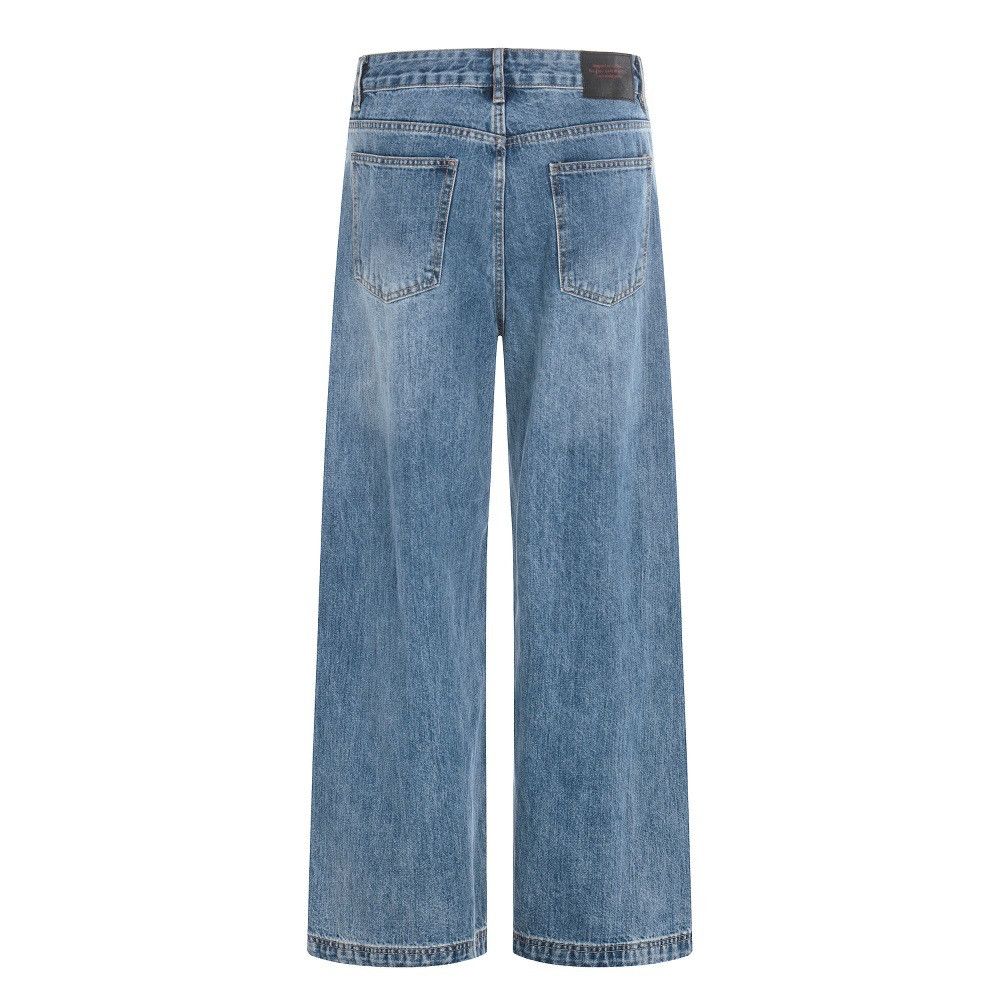 Jean American high street style washed distressed jeans for men Size US 32 / EU 48 - 2 Thumbnail