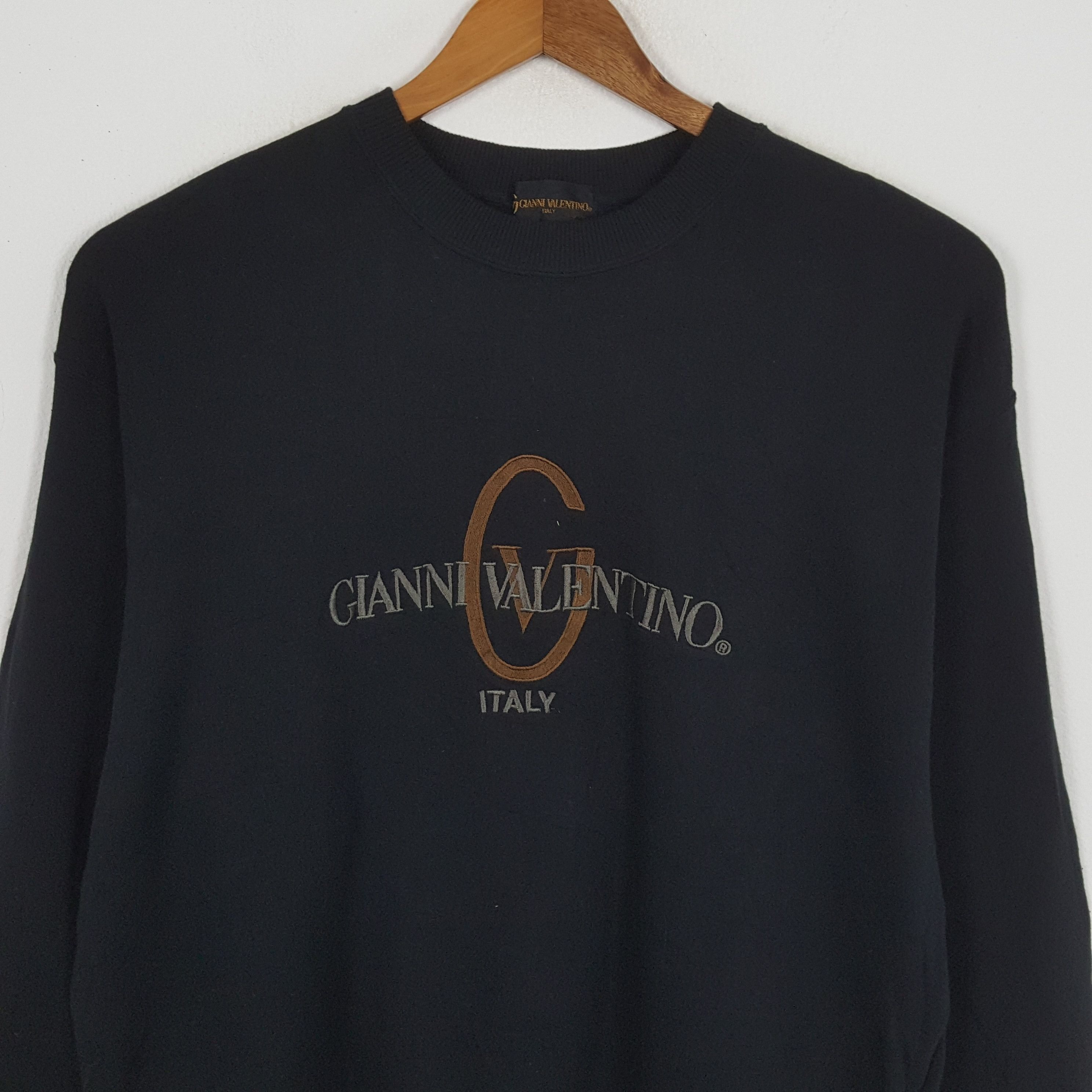 Gianni Valentino × Valentino × Vintage Vintage GIANNI VALENTINO Italian Brand Design Sweatshirts Size US XL / EU 56 / 4 - 2 Thumbnail