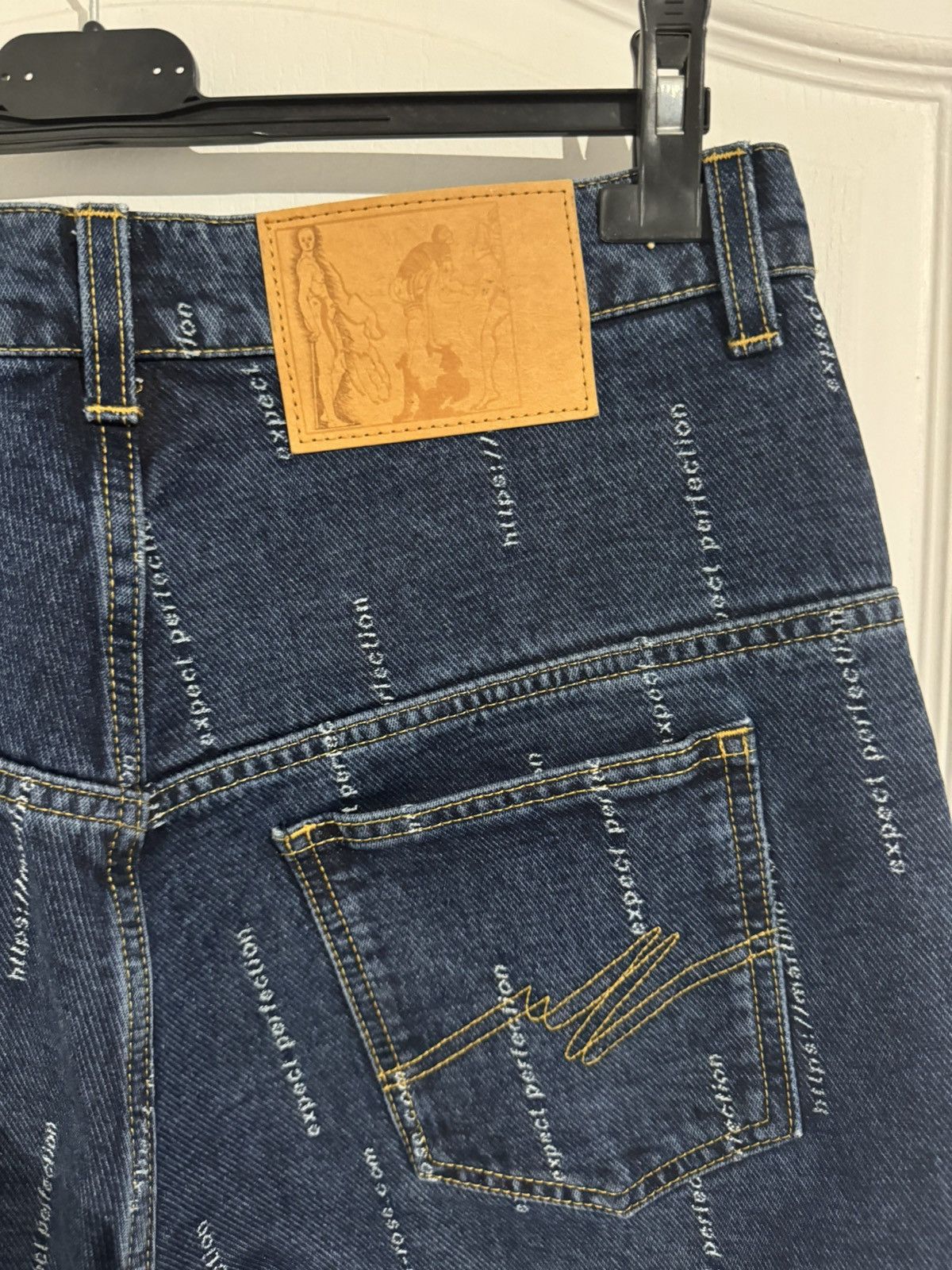 Martine Rose Logo Straight Leg Denim Jeans Size US 32 / EU 48 - 3 Thumbnail