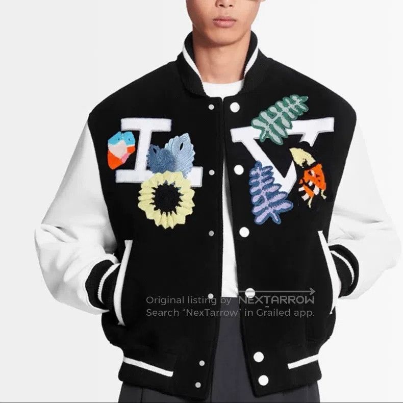 Louis Vuitton Louis Vuitton Black and white color-block embroidered leat Size US M / EU 48-50 / 2 - 6 Thumbnail