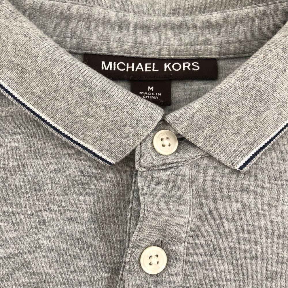 Michael Kors Michael Kors Golf Shirt Polo Grey White Edge M Size US M / EU 48-50 / 2 - 4 Thumbnail
