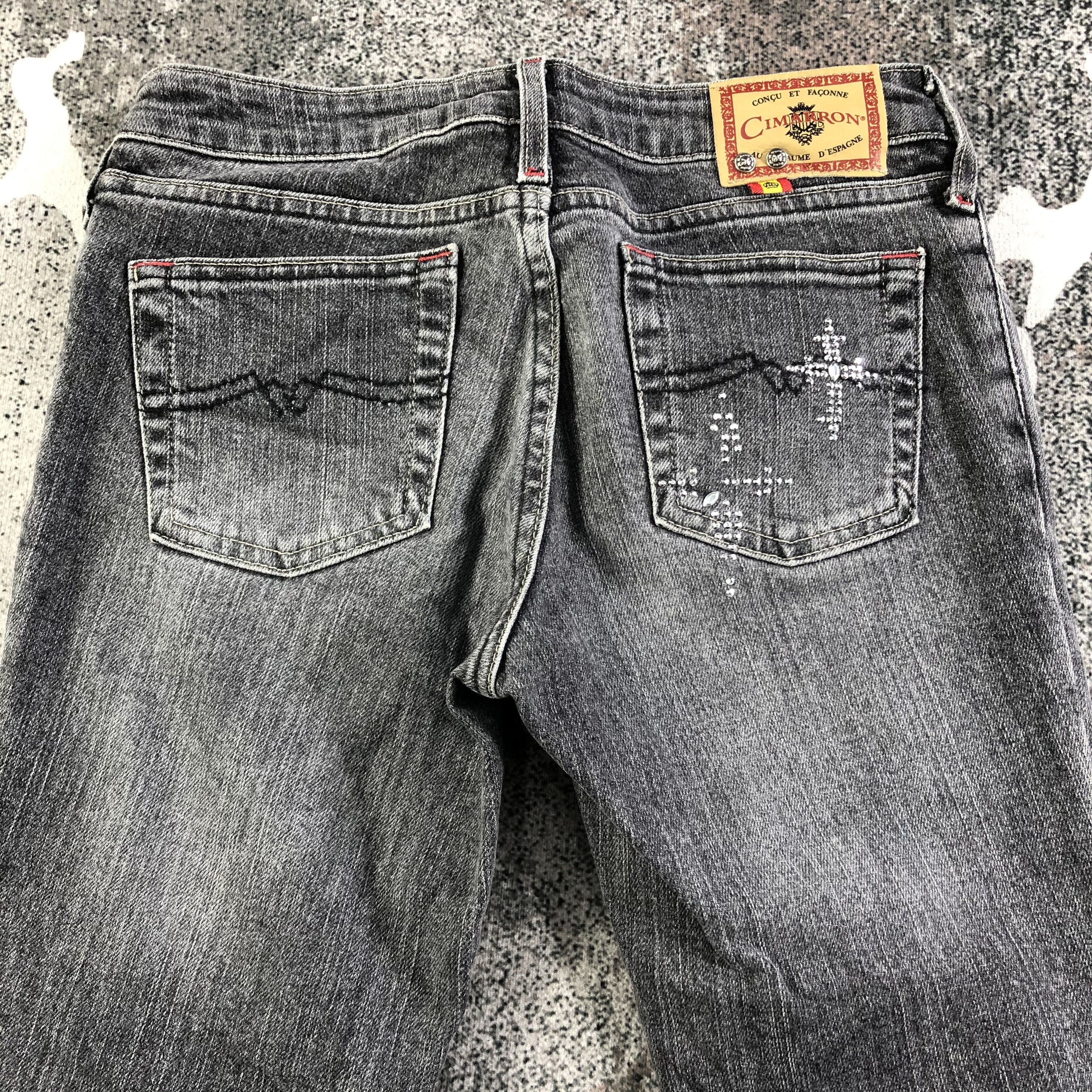 Japanese Brand Cimarron Faded Black Flared Denim KJ1969 Size 27" / US 4 / IT 40 - 4 Thumbnail