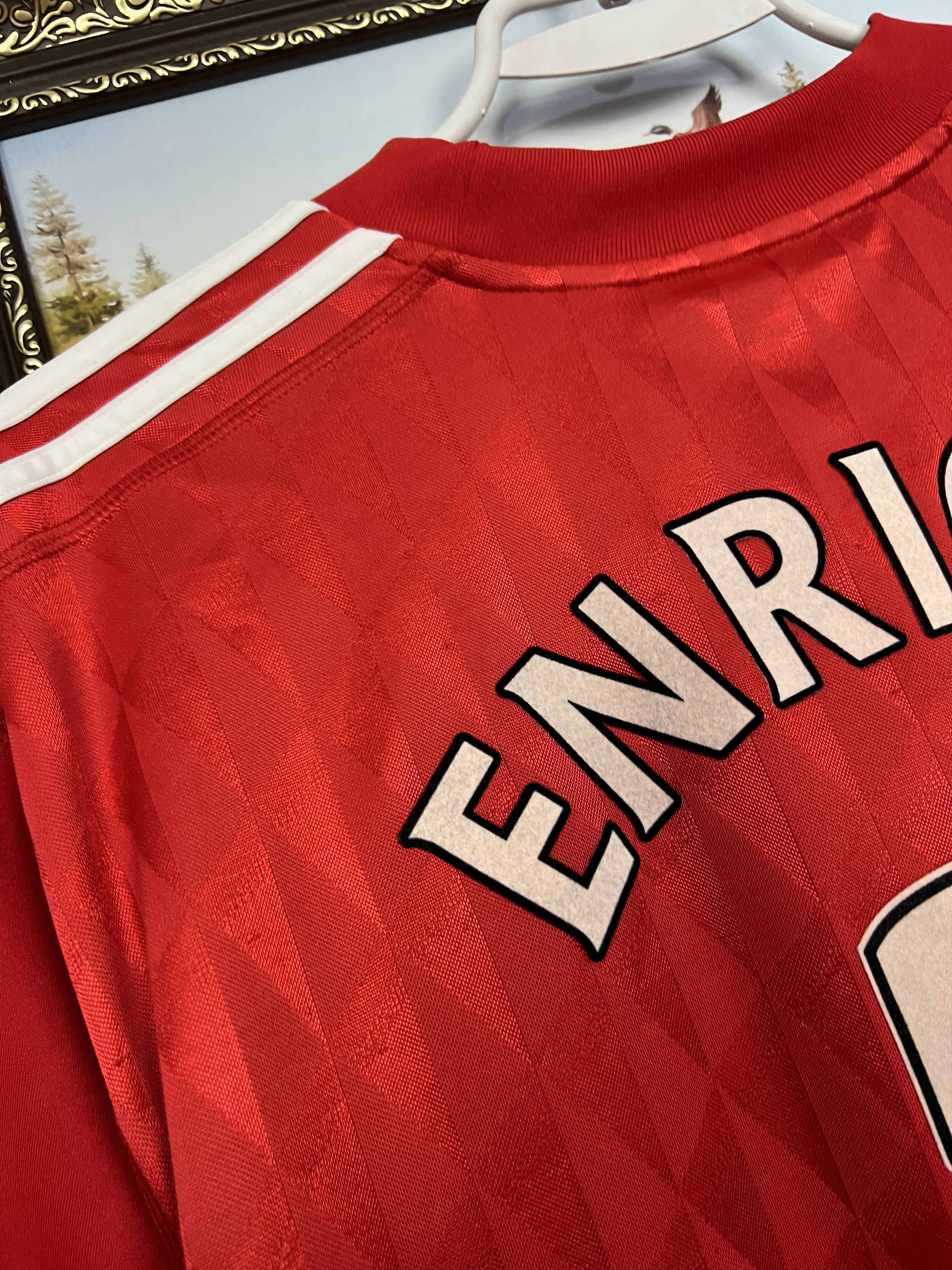 Adidas Liverpool Home football shirt 2010 Soccer Adidas #3 Enrique Size US XL / EU 56 / 4 - 3 Thumbnail