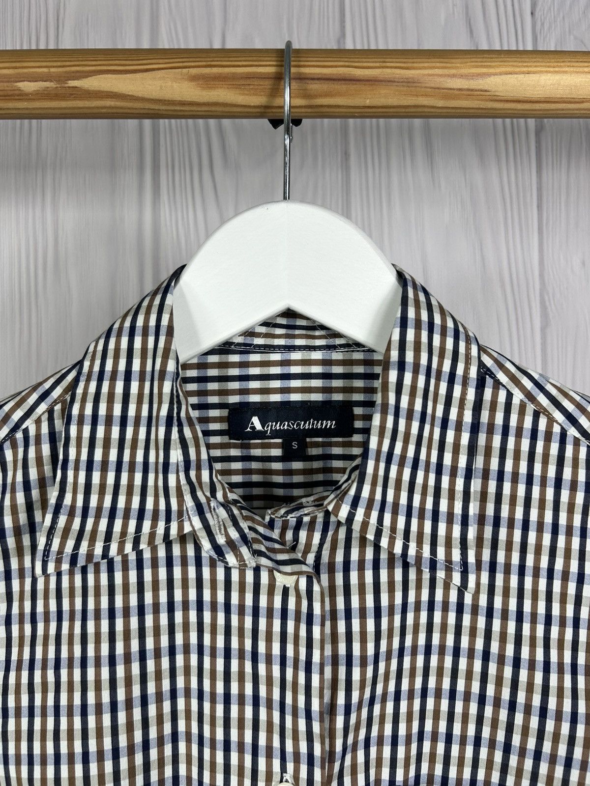 Aquascutum Aquasqutum Iconic Chekered Button Up Shirt Size S Size US S / EU 44-46 / 1 - 6 Thumbnail
