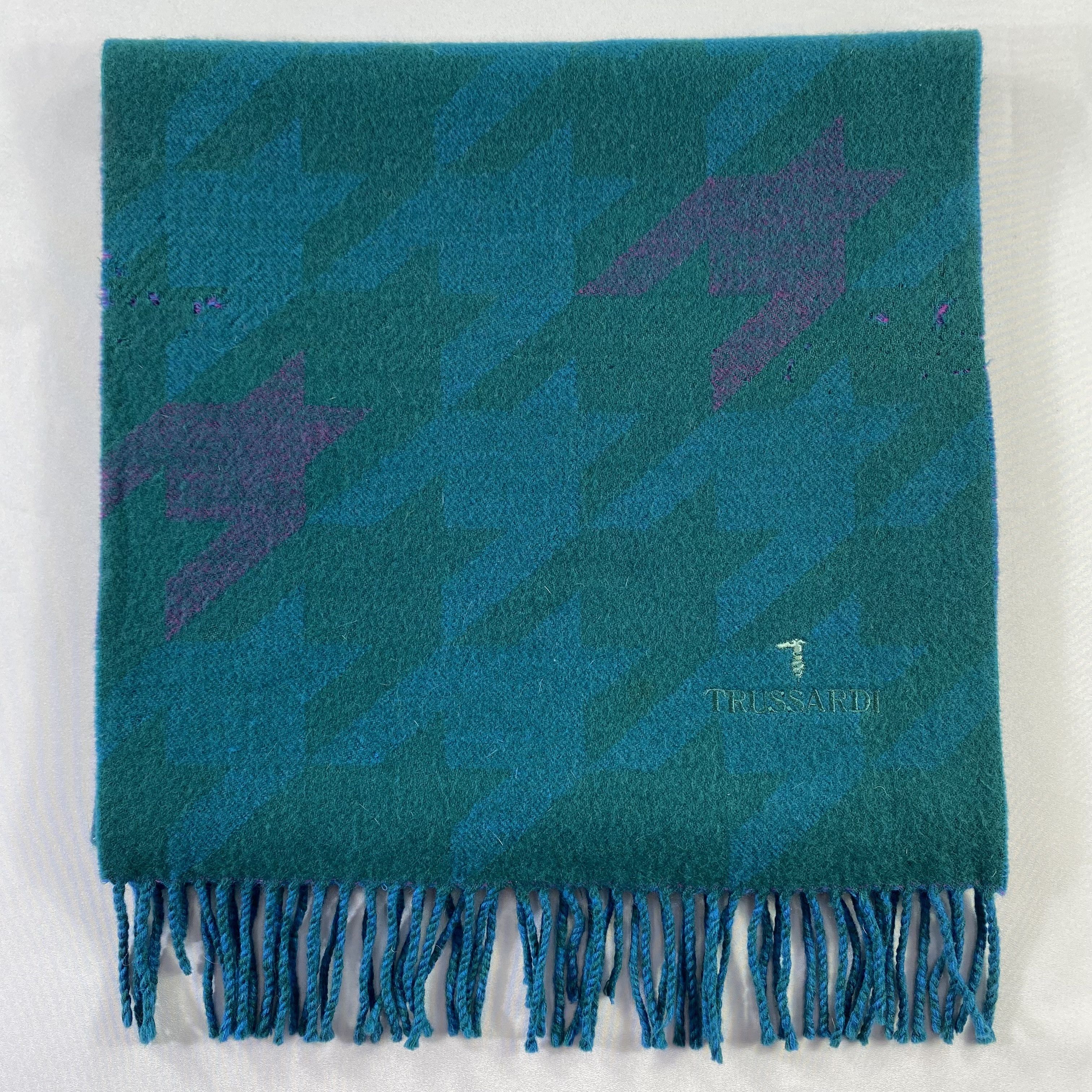 Trussardi Multicolor Green Trussardi Scarf Neck Wrap Muffler Size ONE SIZE - 5 Thumbnail