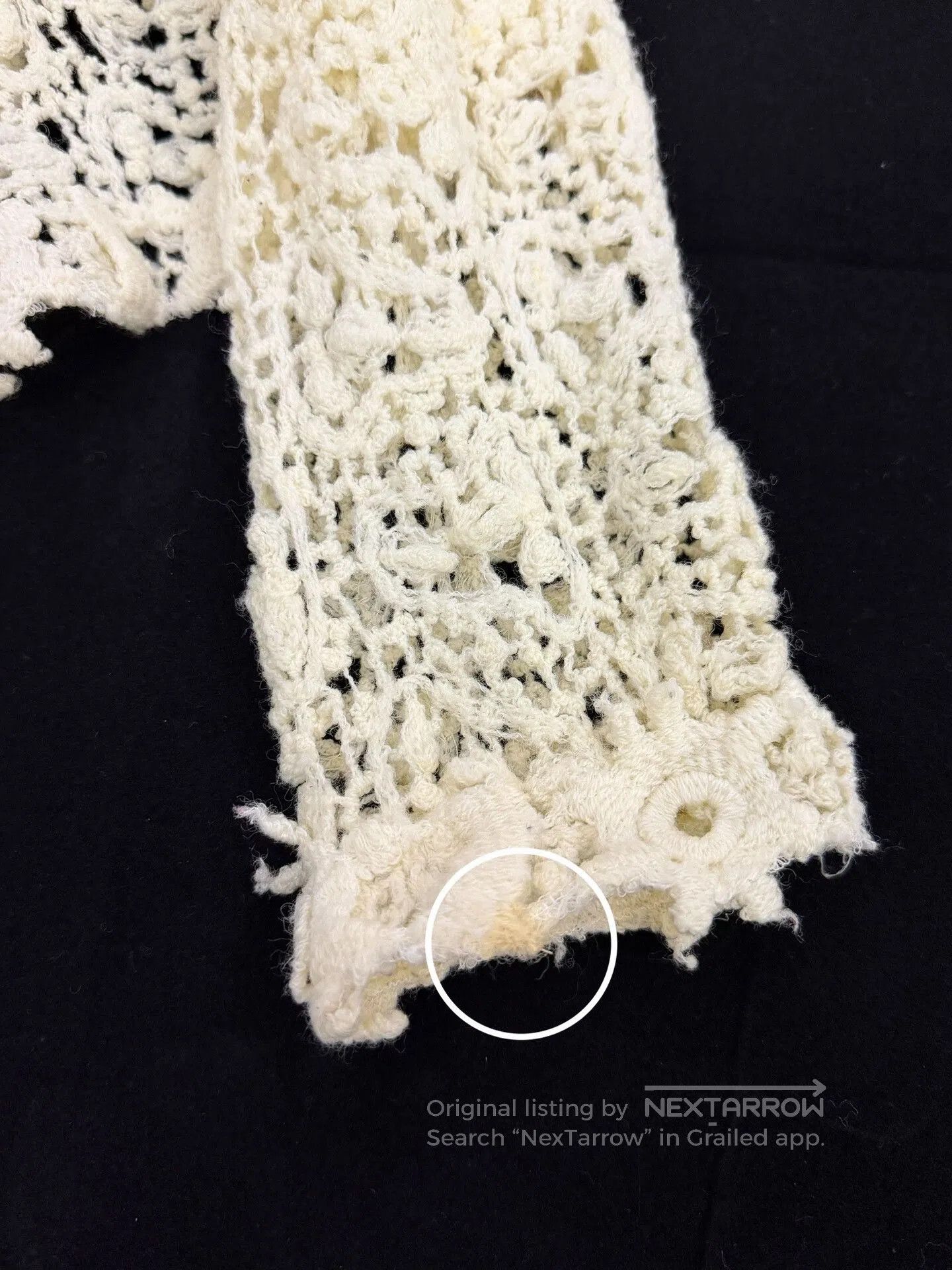 Comme des Garcons Comme des Garçons 1988 Wool Crochet Top. Size M / US 6-8 / IT 42-44 - 9 Thumbnail