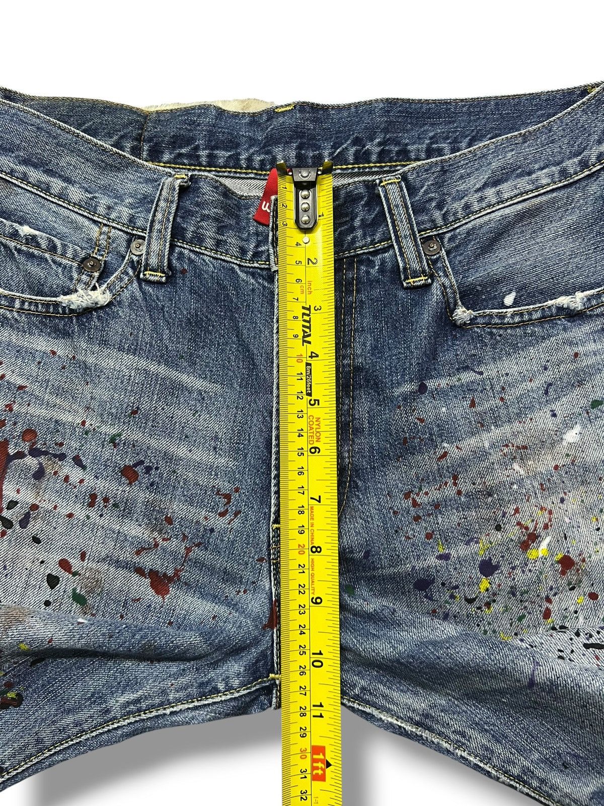 Uniqlo Vintage Uniqlo UJ S002 Japan - Paint Splatter, Faded Wash Size US 32 / EU 48 - 16 Thumbnail