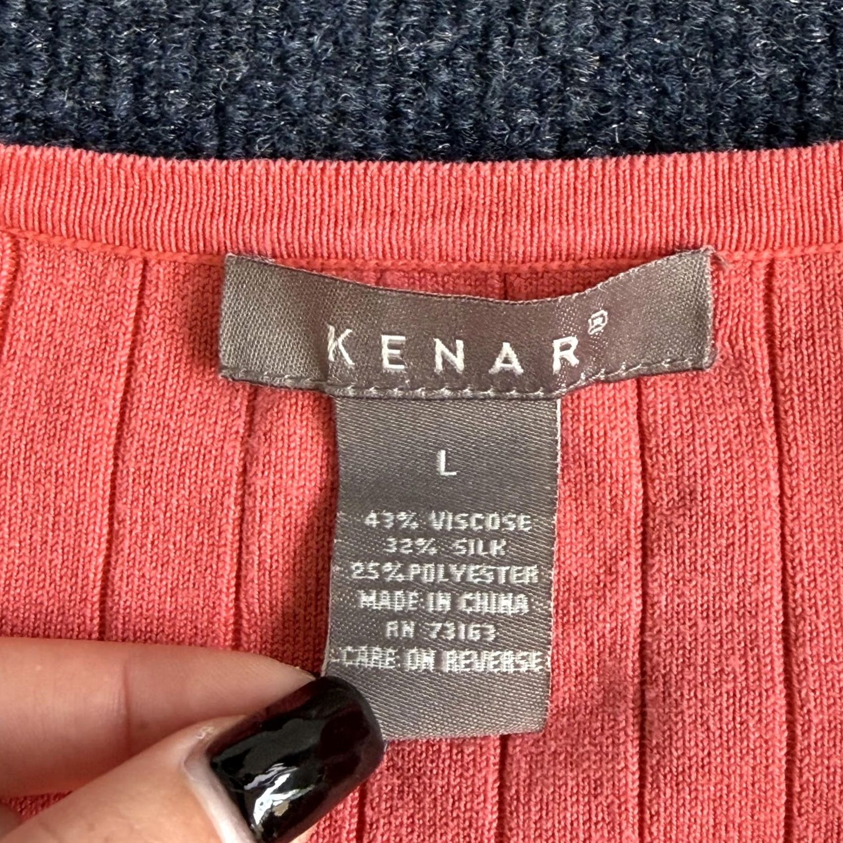 Pinko Kenar Cardigan Sweater Womens Large Pink Ruffle Trim Scoop Neck 3/4 Sleeve Knit Size L / US 10 / IT 46 - 3 Thumbnail