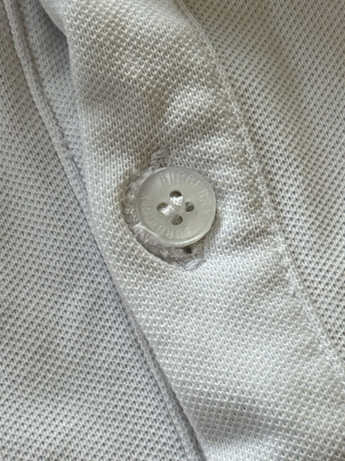 Burberry × Designer Burberry L white polo tee T-shirt old money Size US L / EU 52-54 / 3 - 8 Thumbnail