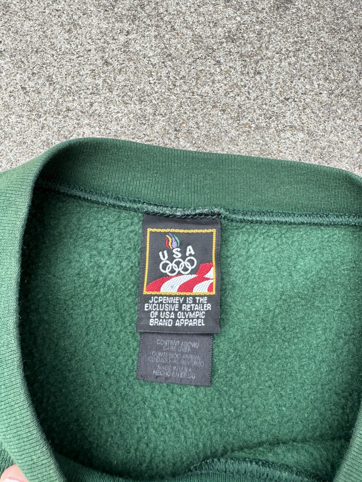 USA Olympics × Vintage Vintage 90s USA Olympics Faded Green Sweatshirt Men’s XL Size US XL / EU 56 / 4 - 5 Thumbnail