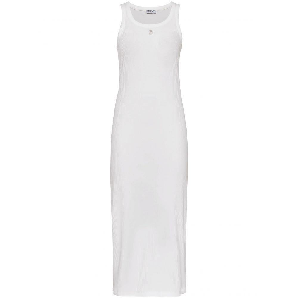 Brunello Cucinelli o1la1rc1a0325 Dress in White Size M / US 6-8 / IT 42-44 - 1 Thumbnail