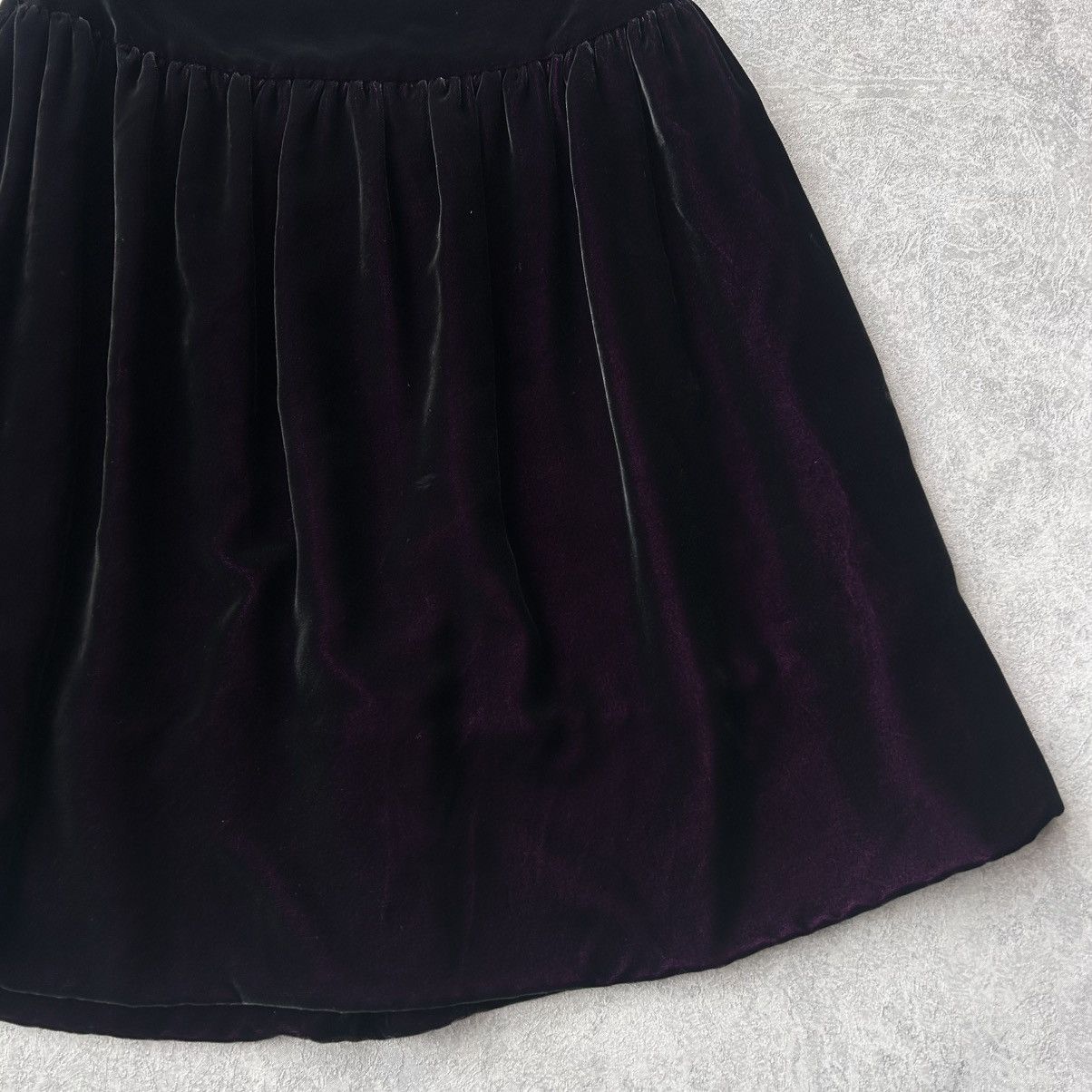 Christian Dior Monsieur Christian Dior Pleated Velvet Skirt Size 30" / US 8 / IT 44 - 10 Thumbnail